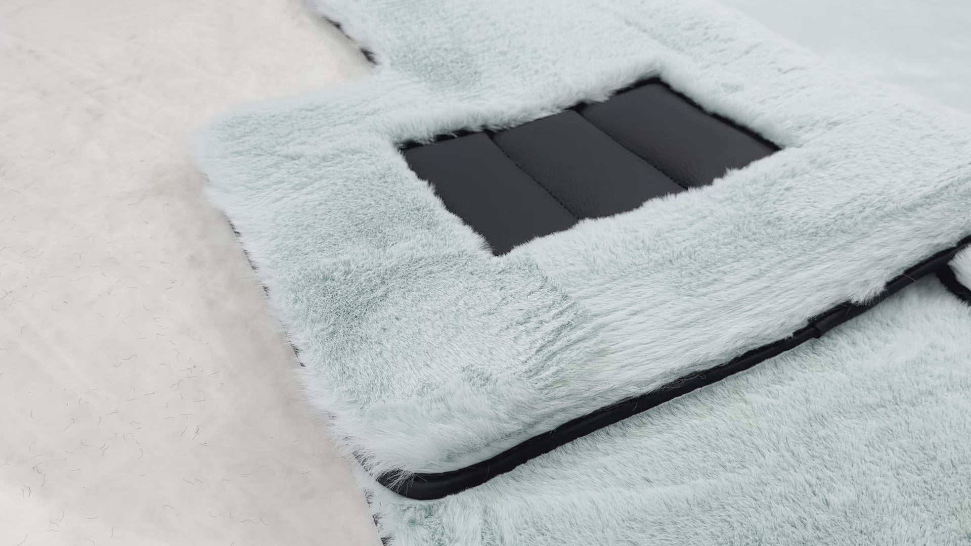 Tiff Blue Sheepskin Floor Mats For Rolls Royce Cullinan Rr31 2018-2025 Er56 Design Brand - ER56 Design