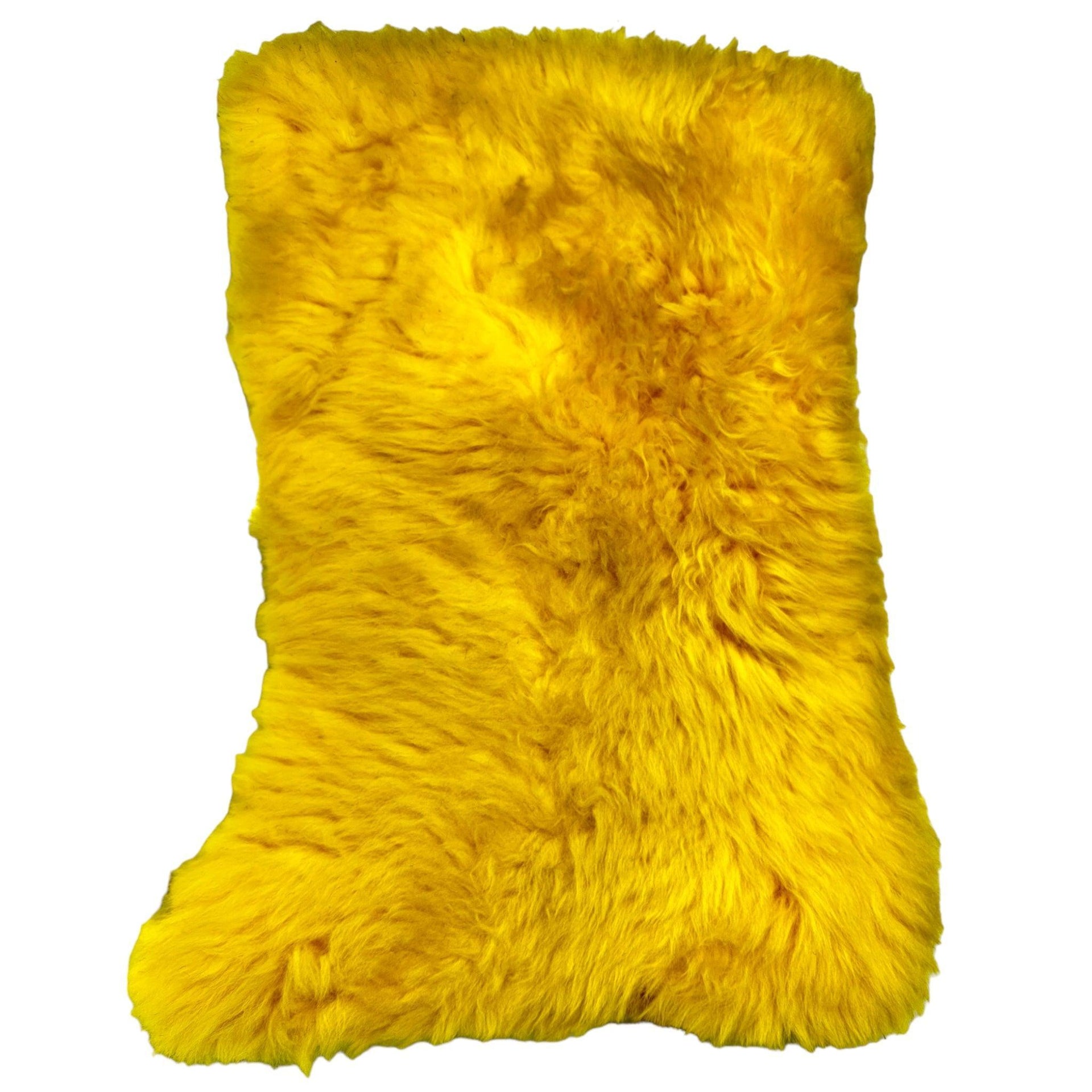 Yellow Sheepskin Floor Mats for Rolls Royce Shadow (1965-1977) ER56 Design Brand - AutoWin