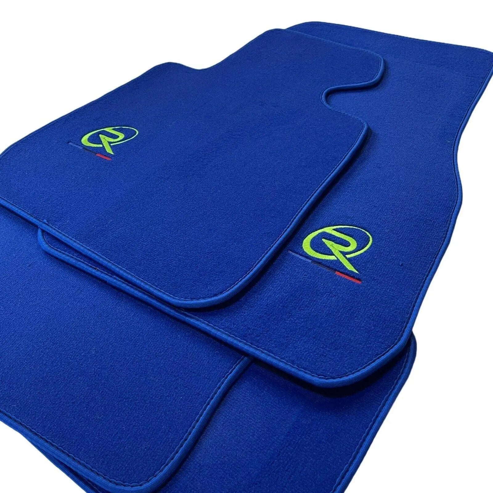 Blue Floor Mats For BMW M4 Series F82 Tailored Set Perfect Fit - AutoWin