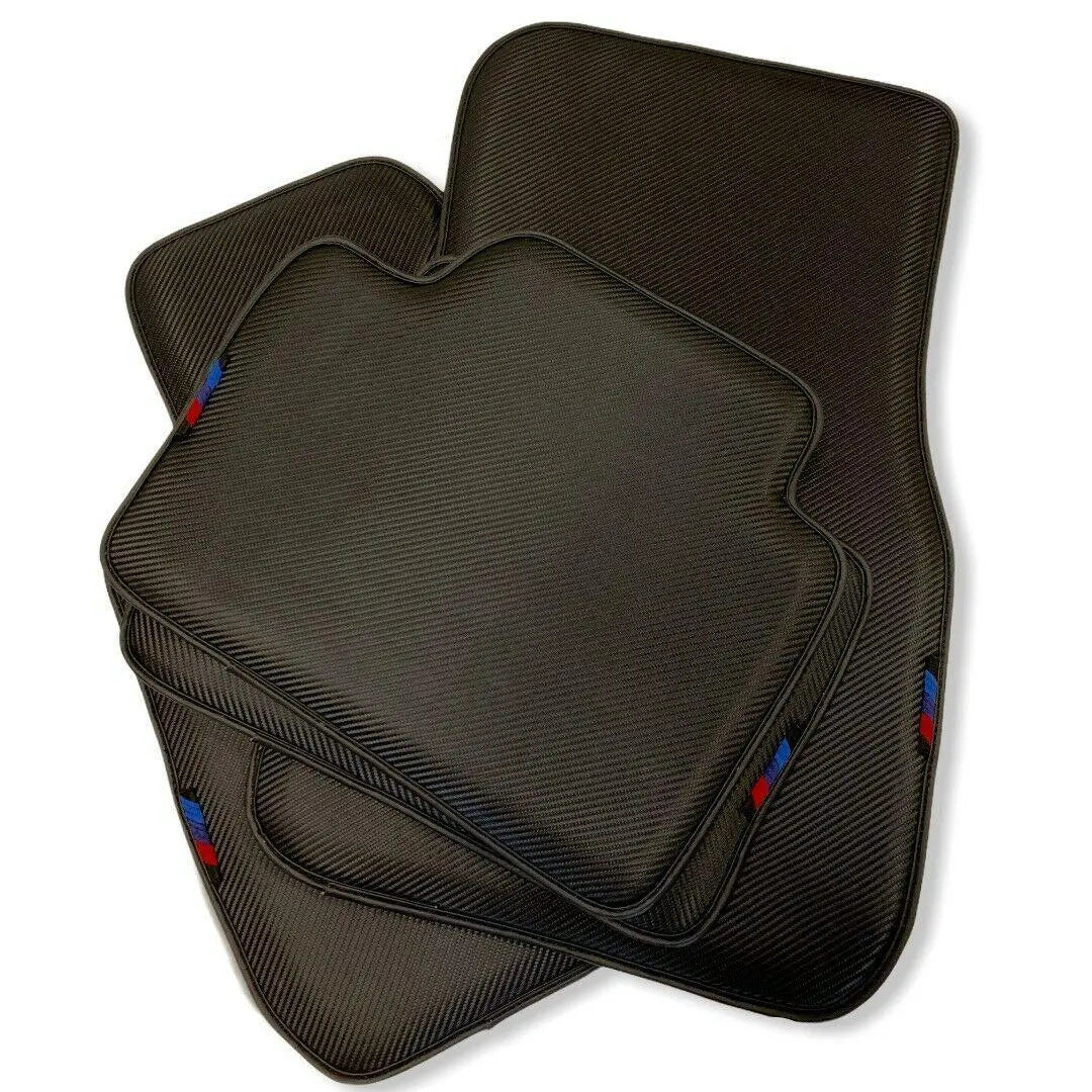 Floor Mats For BMW 8 Series G14 Autowin Brand Carbon Fiber Leather - AutoWin