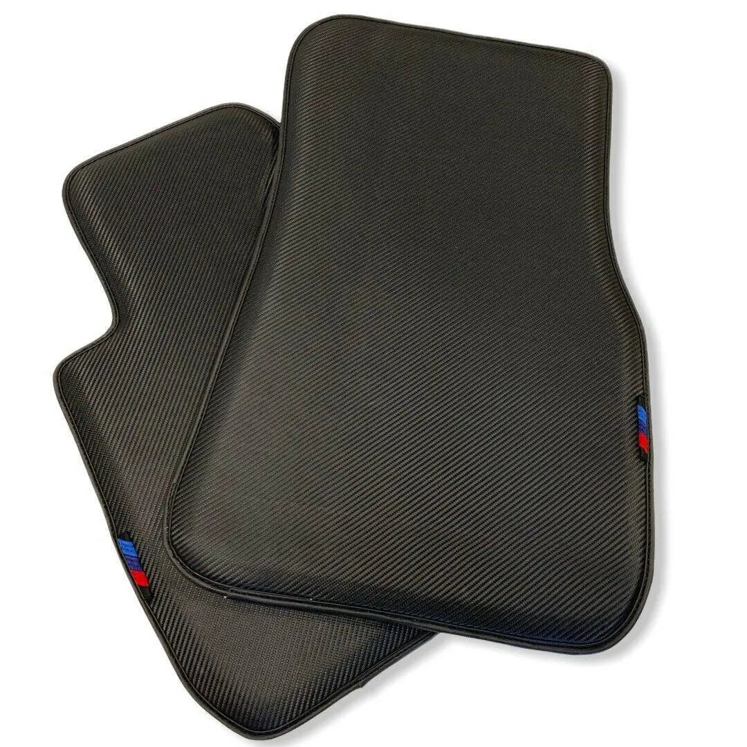 Floor Mats For BMW X5 Series E70 Lci Autowin Brand Carbon Fiber Leather - AutoWin