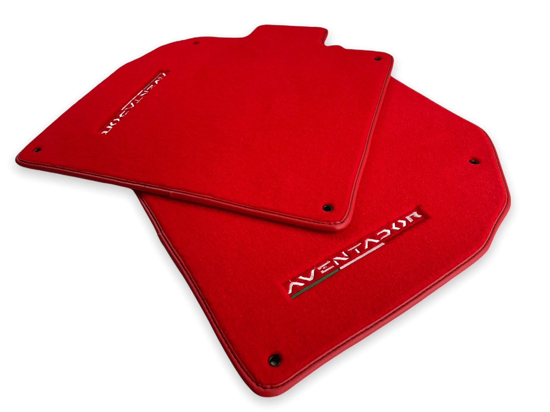 Floor Mats for Lamborghini Aventador Red Color Carpet - AutoWin
