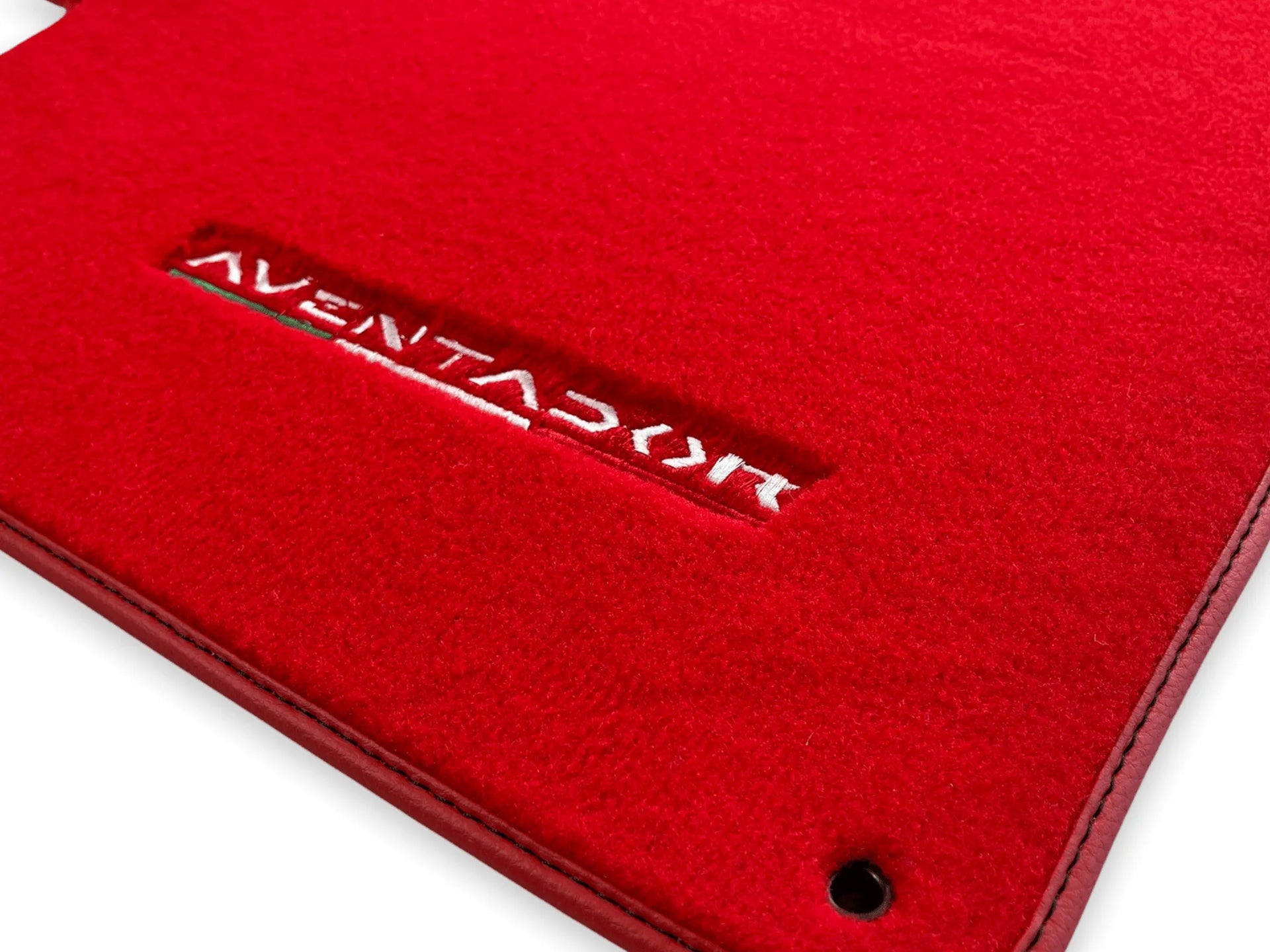 Floor Mats for Lamborghini Aventador Red Color Carpet - AutoWin