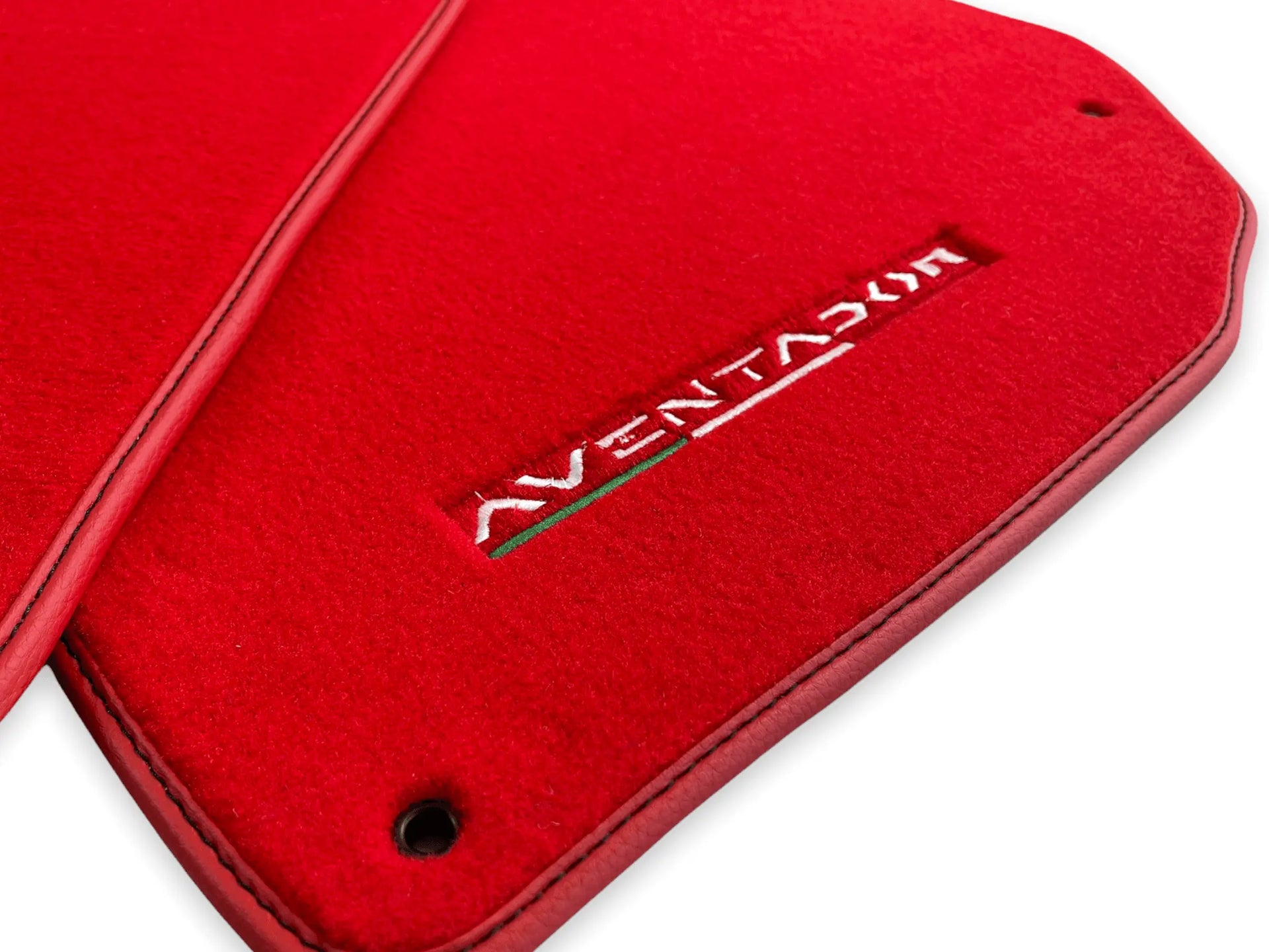 Floor Mats for Lamborghini Aventador Red Color Carpet - AutoWin