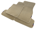 Beige Floor Mats For BMW 1 Series E82 With M Package - AutoWin