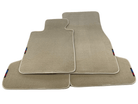 Beige Floor Mats For BMW 7 Series E65 With M Package AutoWin Brand - AutoWin