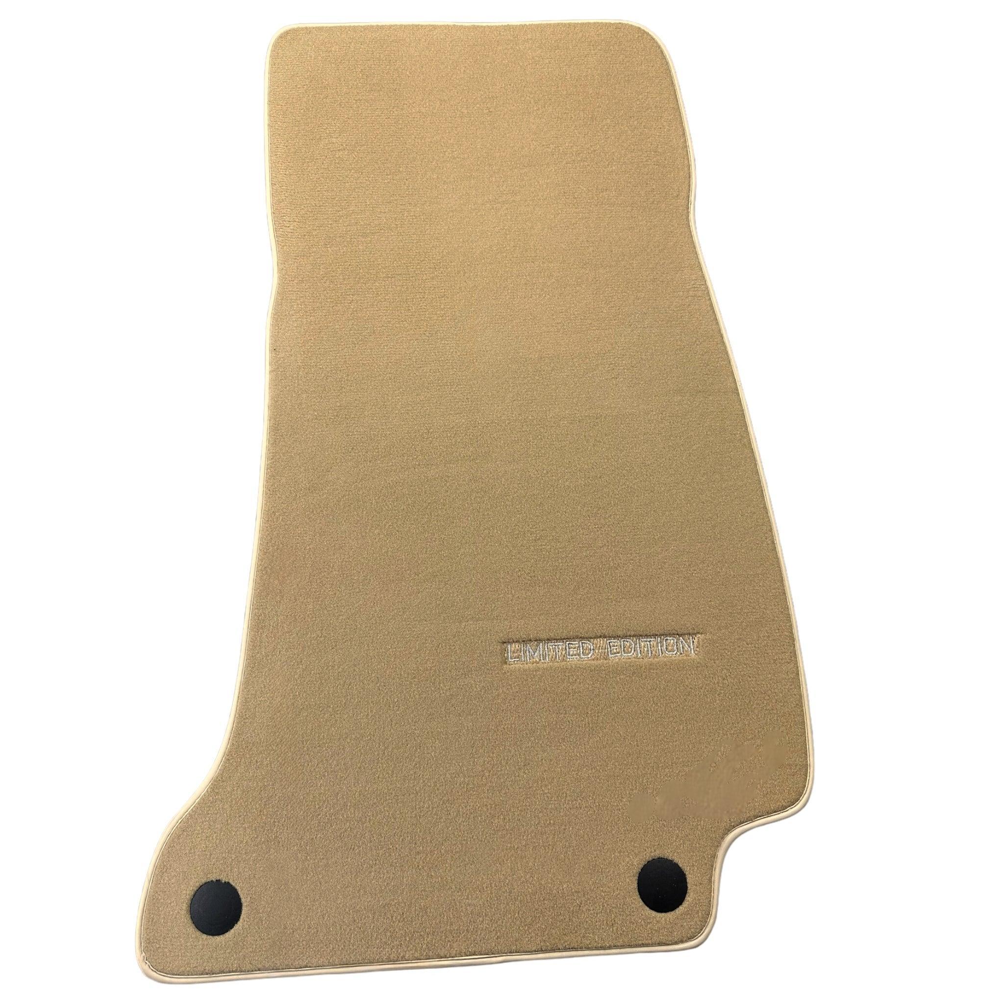 Beige Floor Mats For Mercedes Benz C-Class S205 Wagon Facelift (2018-2023) Hybrid | Limited Edition - AutoWin