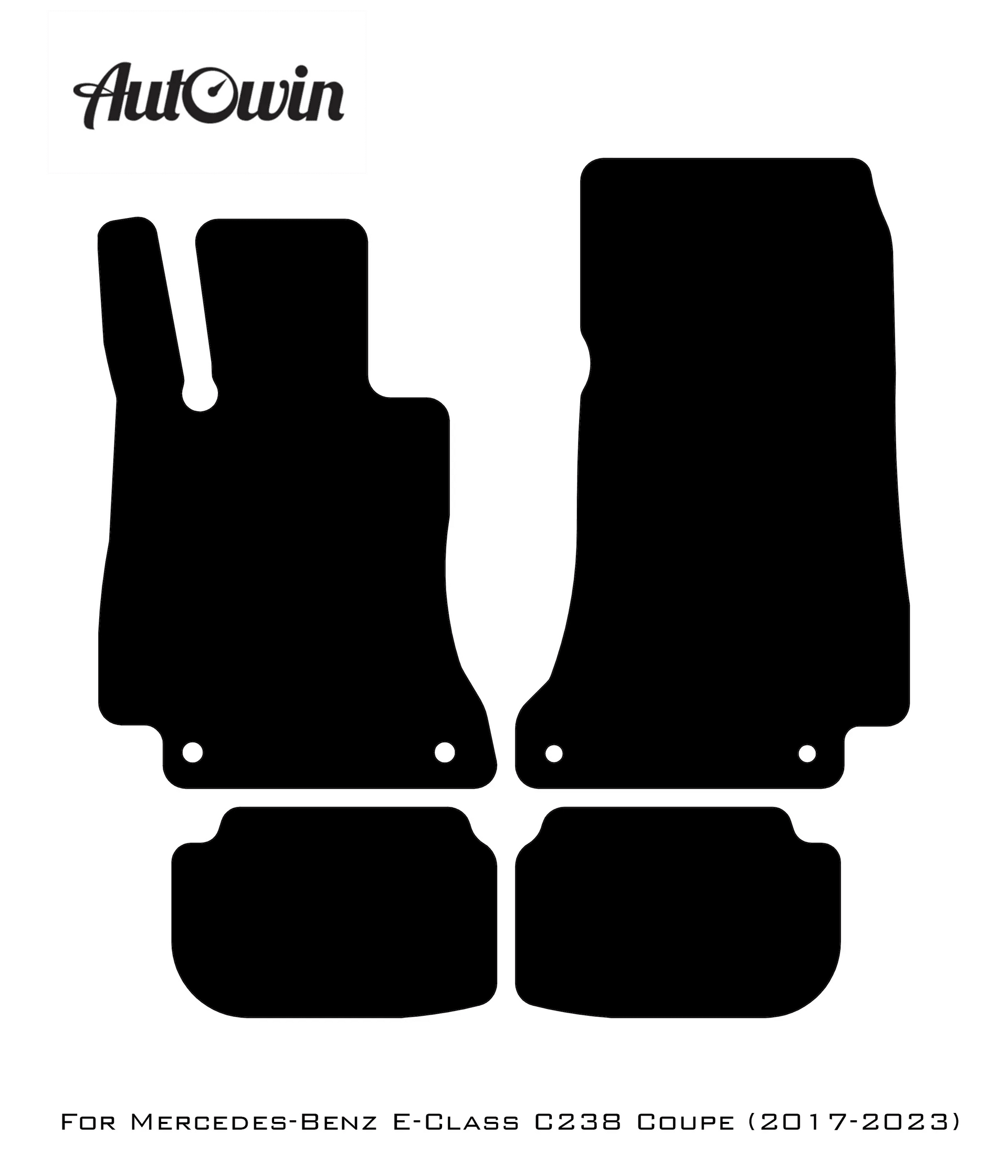 Beige Floor Mats For Mercedes Benz E-Class C238 Coupe (2017-2023) | Limited Edition - AutoWin