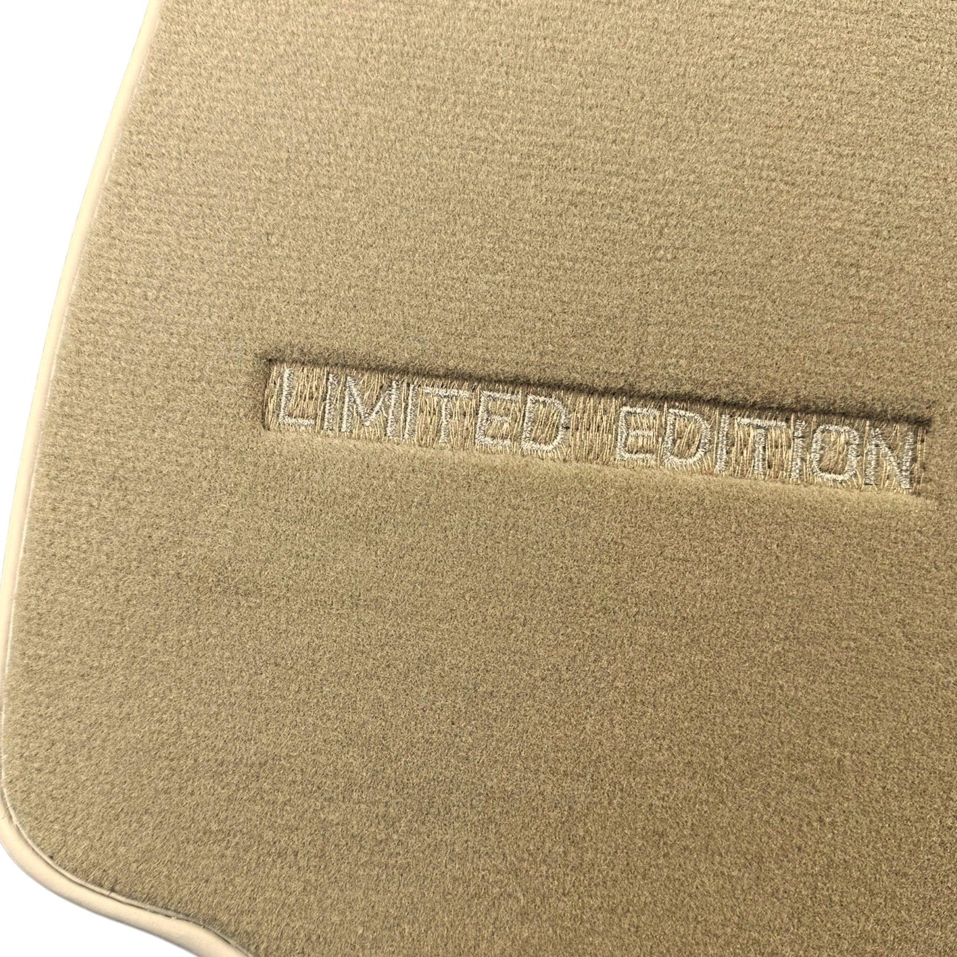 Beige Floor Mats For Mercedes Benz E-Class W212 Sedan Facelift (2013-2016) | Limited Edition - AutoWin
