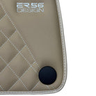 Beige Leather Floor Mats For Mercedes Benz C-Class S206 Wagon (2021-2023) | ER56 Design - AutoWin