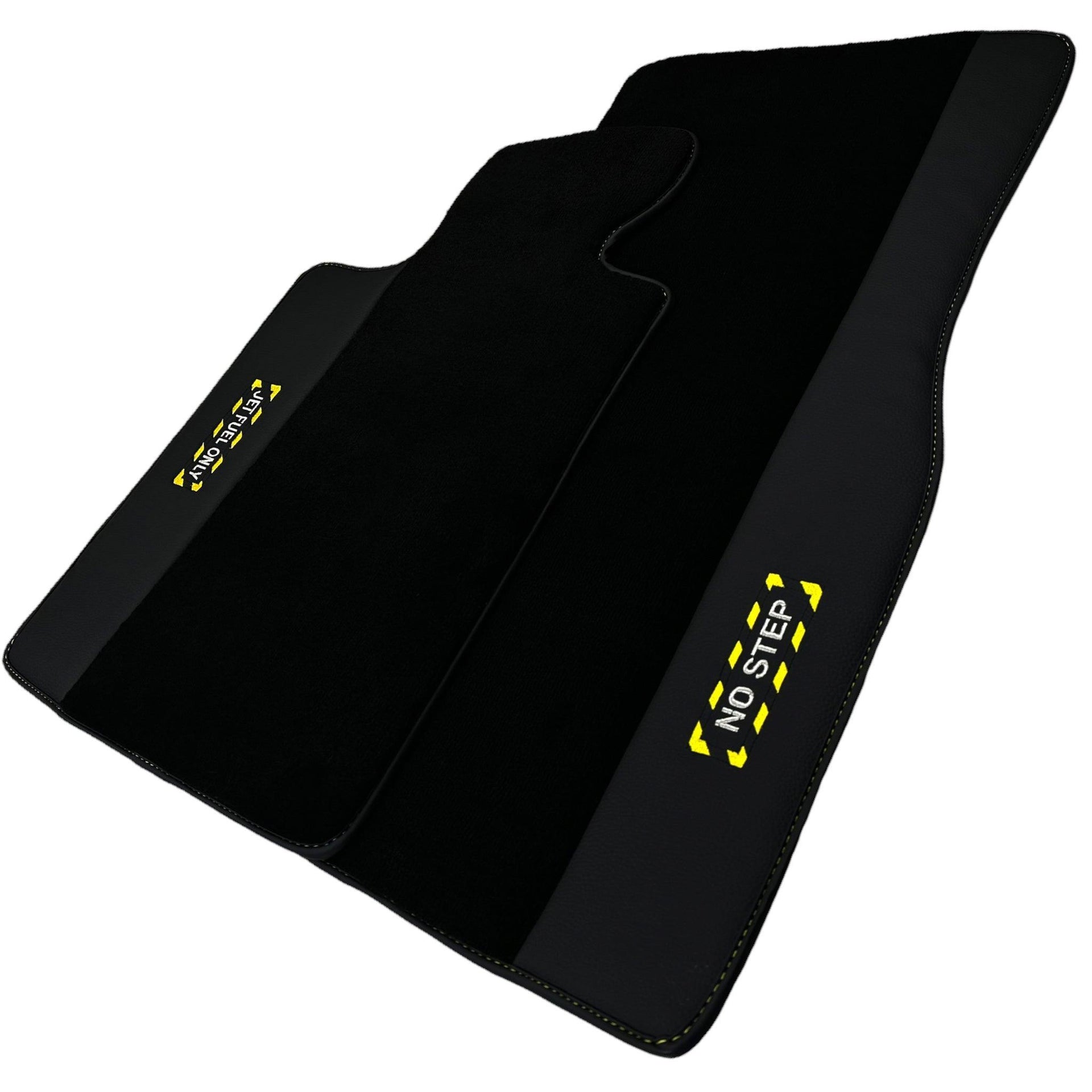 Black Floor Mats For BMW 1 Series E81 | Fighter Jet Edition - AutoWin