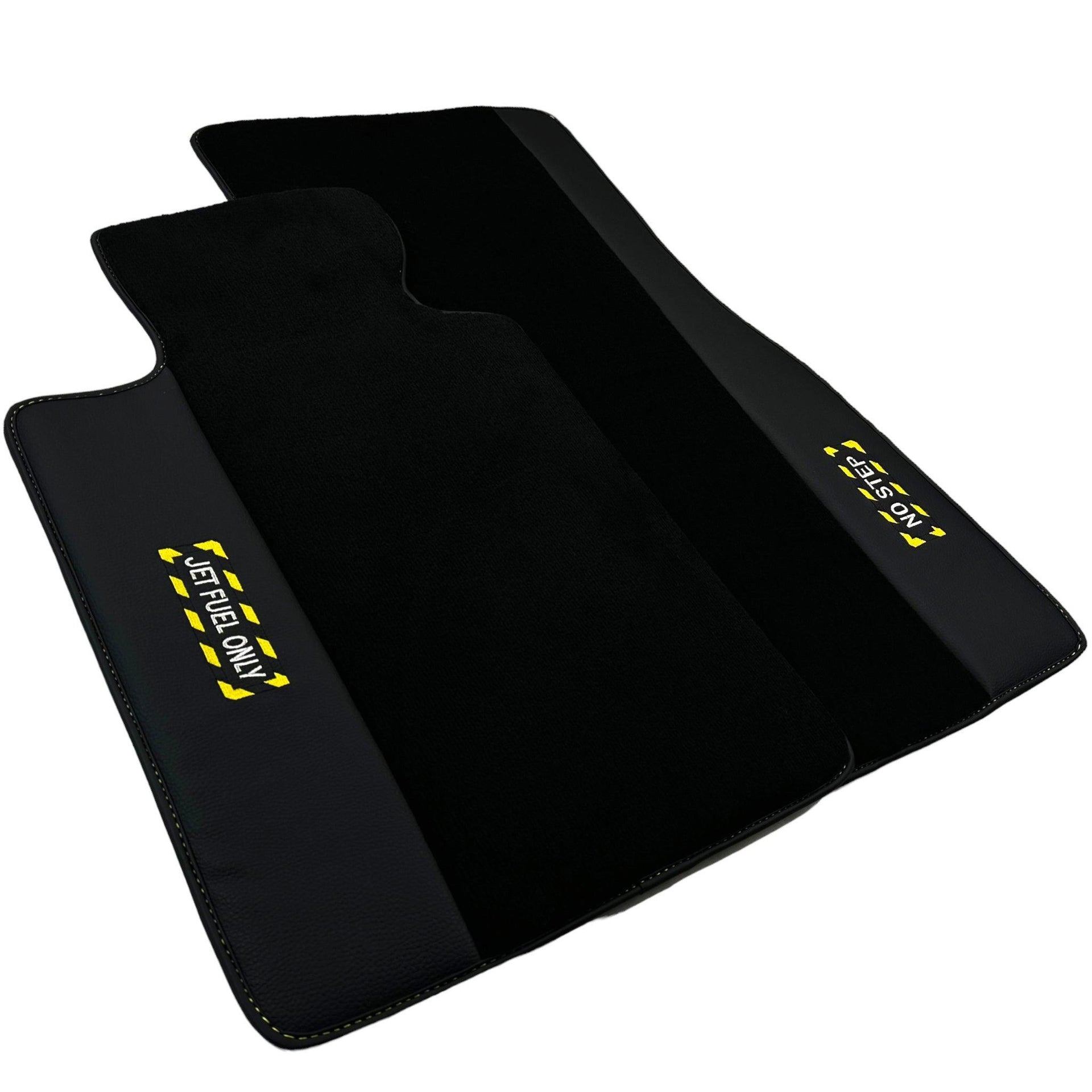 Black Floor Mats For BMW 5 Series F11 | Fighter Jet Edition - AutoWin