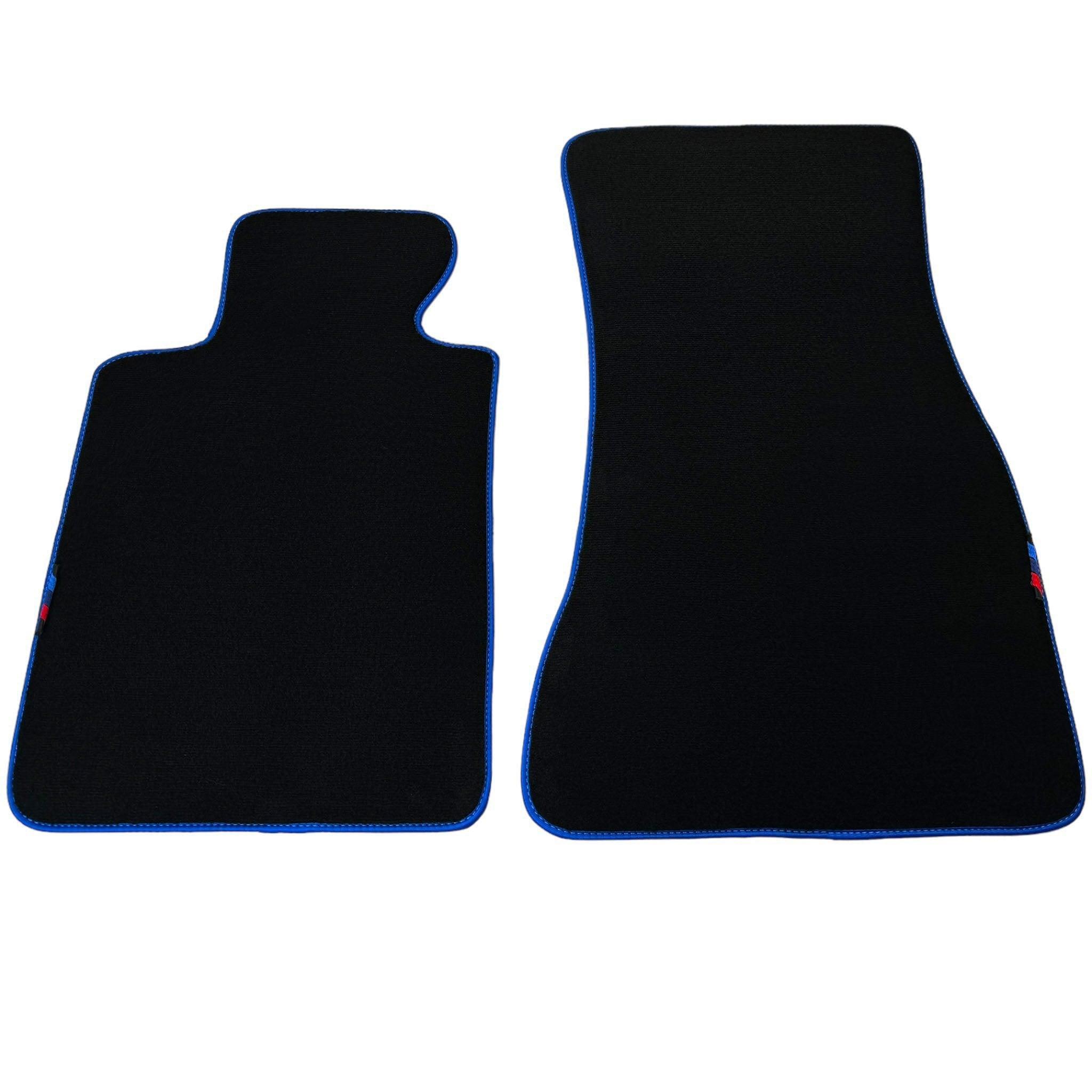 Black Floor Mats For BMW 6 Series F12 | Blue Trim AutoWin Brand - AutoWin