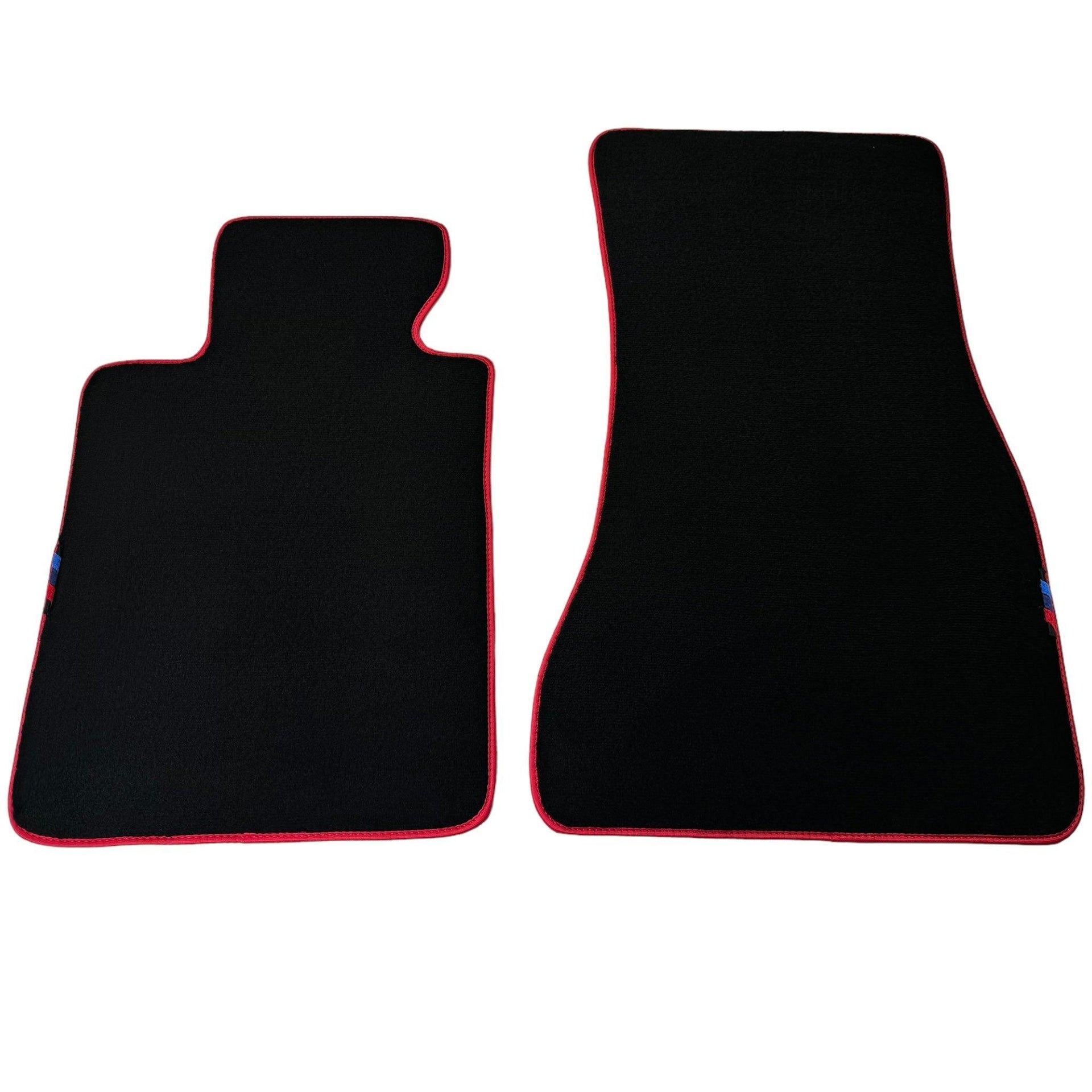 Black Floor Mats For BMW 7 Series E66 | Red Trim AutoWin Brand - AutoWin