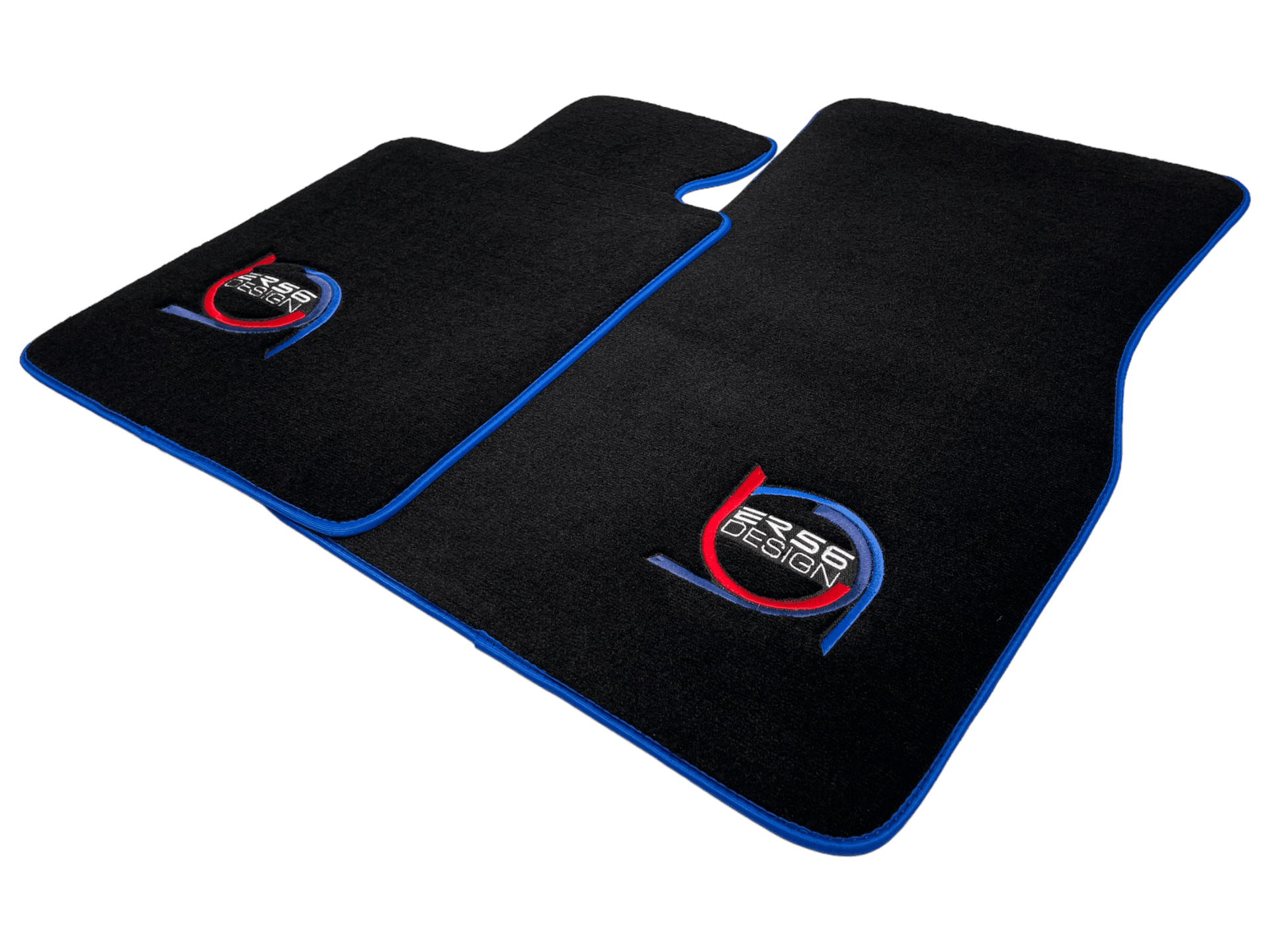 Black Floor Mats For BMW 8 Series G15 2-door Coupe ER56 Design Limited Edition Blue Trim - AutoWin