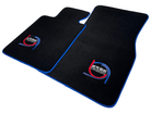 Black Floor Mats For BMW iX1 - U11 SUV ER56 Design Limited Edition Blue Trim - AutoWin