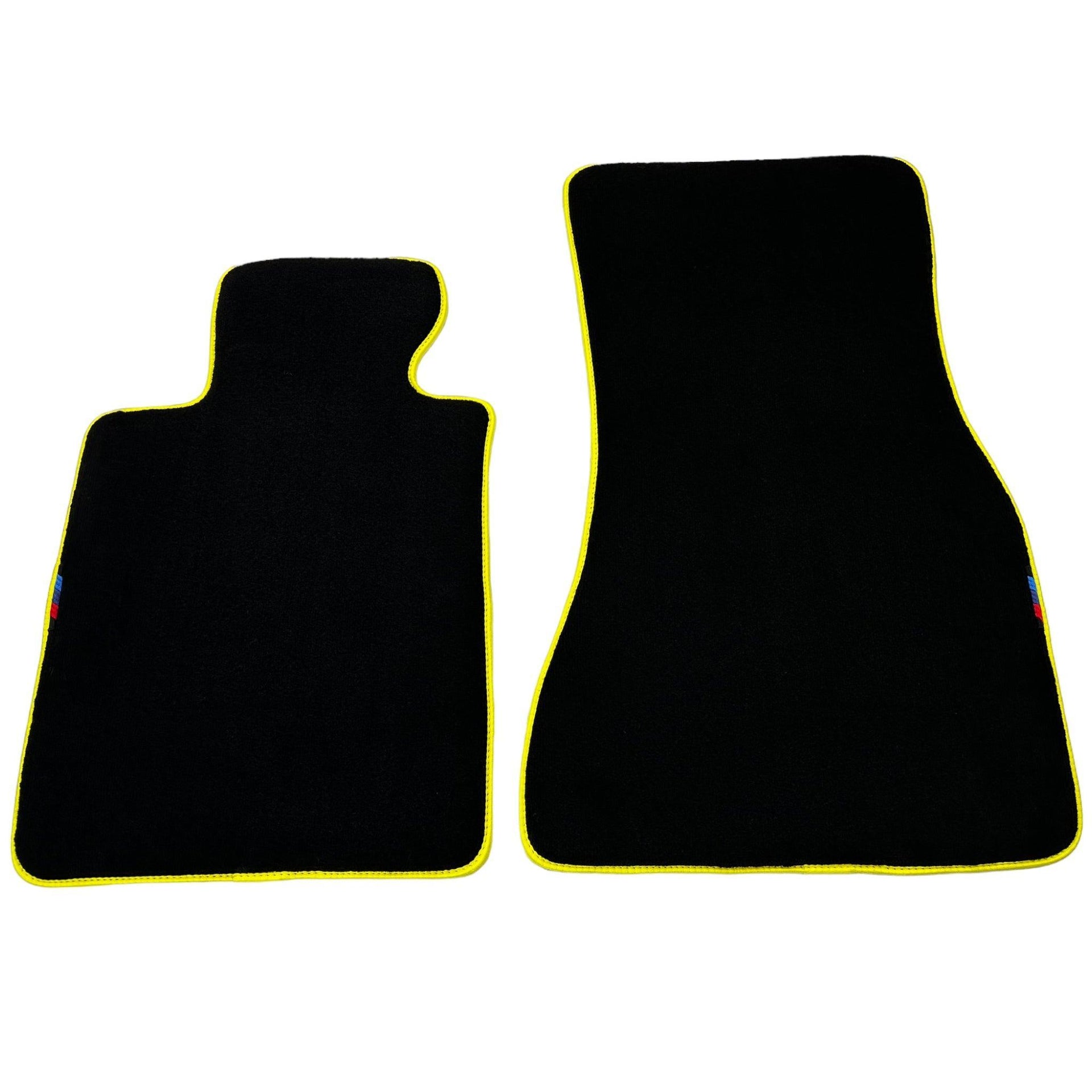 Black Floor Mats For BMW M5 Series F90 | Yellow Trim AutoWin Brand - AutoWin