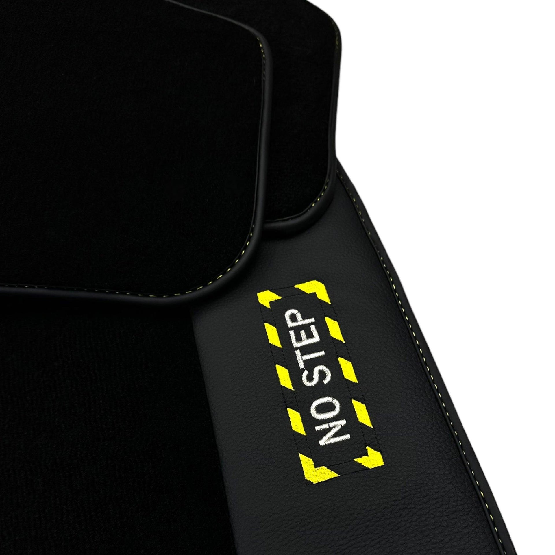 Black Floor Mats For BMW X4M Series F98 | Fighter Jet Edition - AutoWin