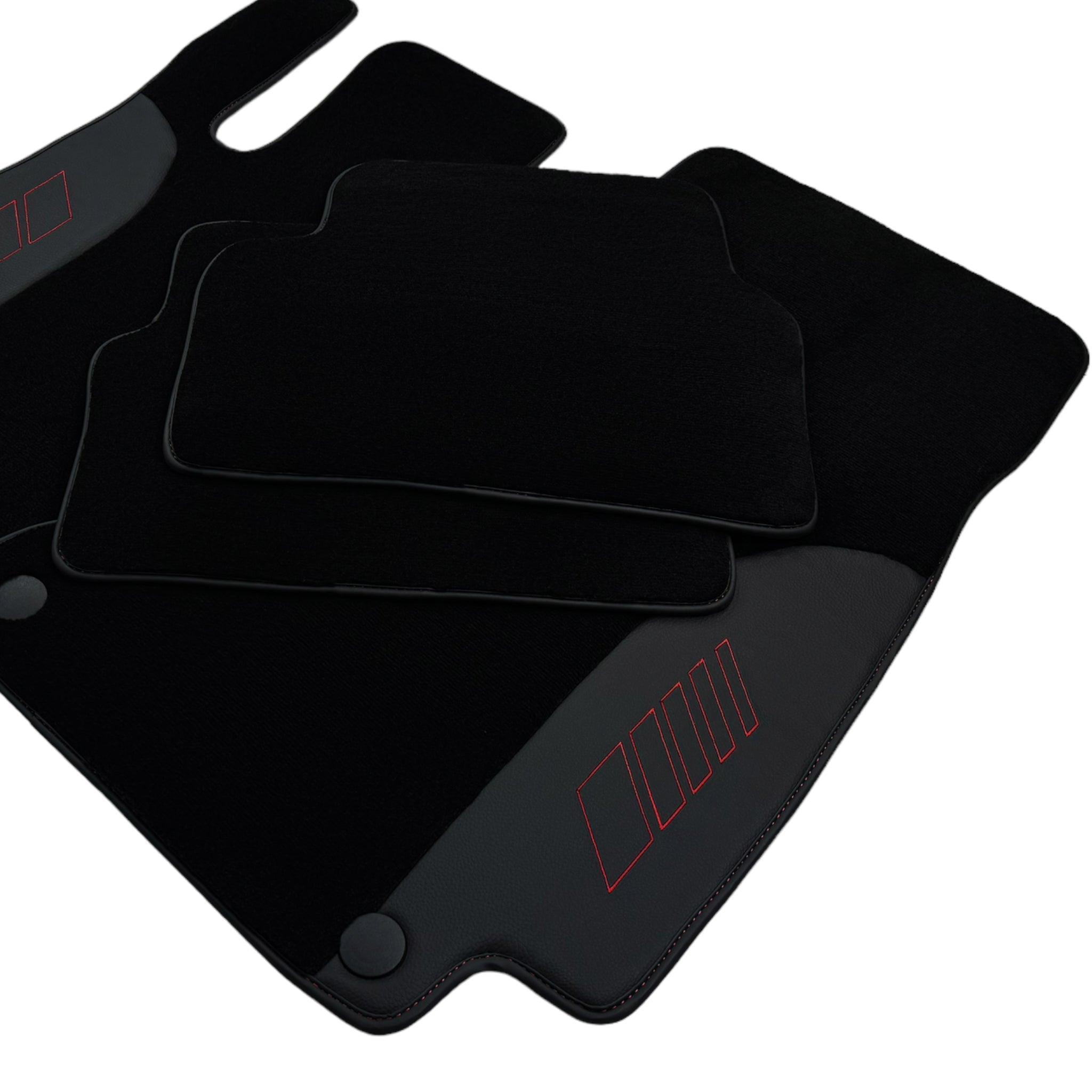 Black Floor Mats For Mercedes Benz E-Class W124 Sedan (1985-1995) | AutoWin Edition - AutoWin