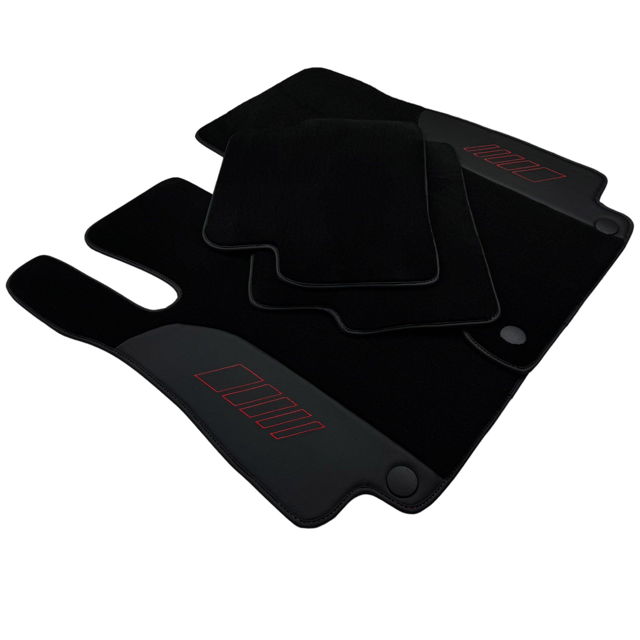 Black Floor Mats For Mercedes Benz GLC-Class C253 Coupe (2020-2023) Hybrid | AutoWin Edition - AutoWin