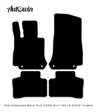 Black Floor Mats For Mercedes Benz GLC-Class X253 SUV (2019-2023) Hybrid | Fighter Jet Edition - AutoWin