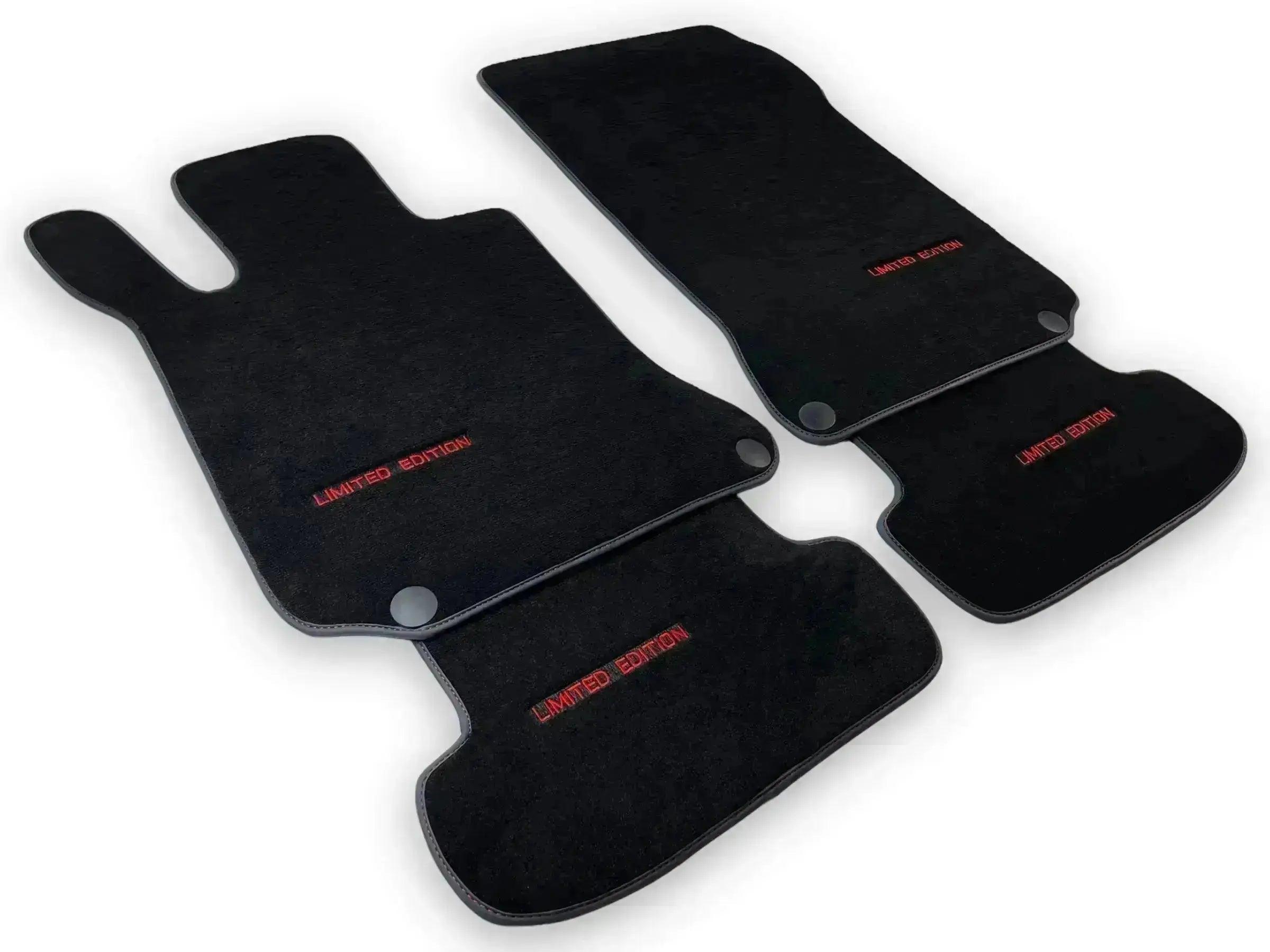 Black Floor Mats For Mercedes Benz GLK-Class X204 (2008-2012) | AutoWin Edition - AutoWin