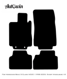 Black Floor Mats For Mercedes Benz S-Class W220 (1998-2005) Short Wheelbase | AutoWin Edition - AutoWin