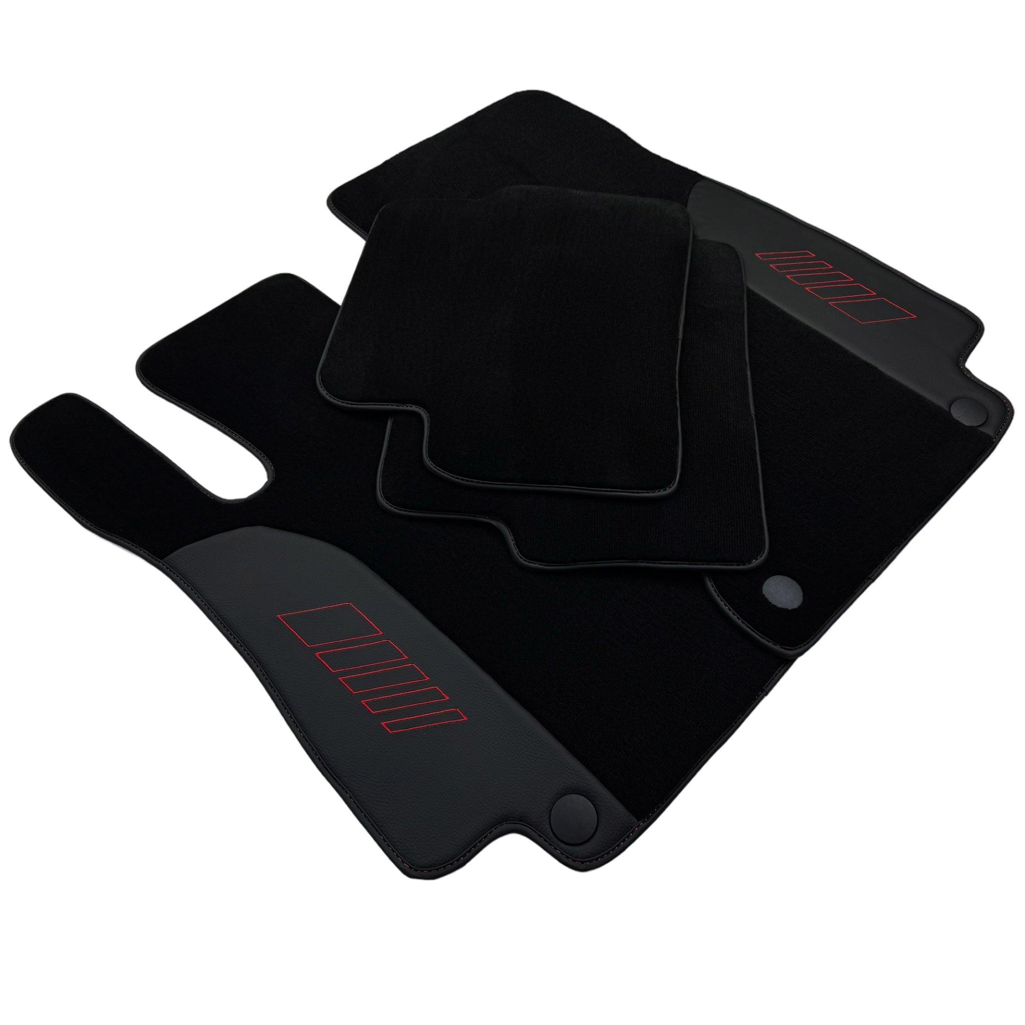 Black Floor Mats For Mercedes Benz S-Class X222 Maybach (2015-2021) | AutoWin Edition - AutoWin