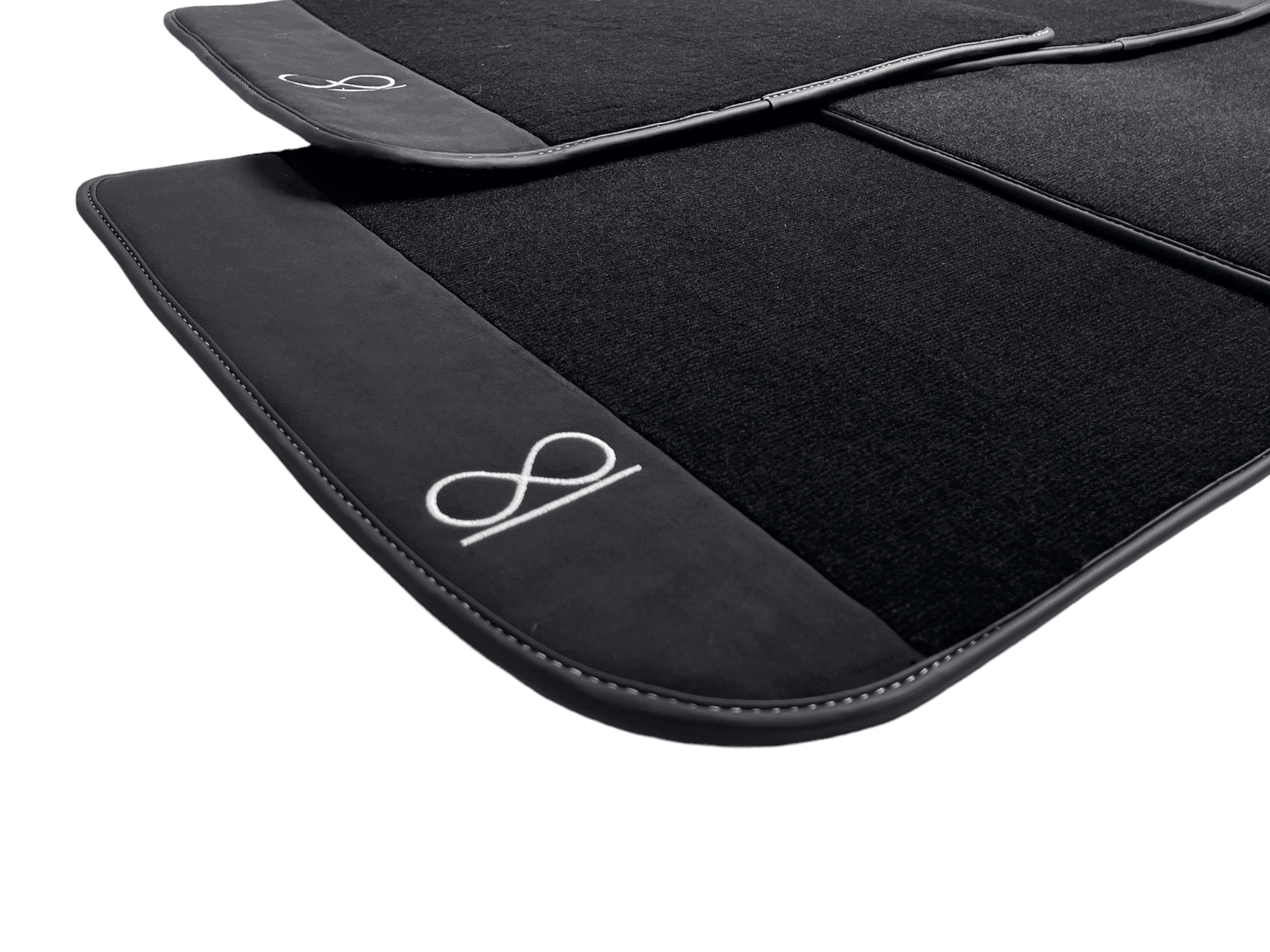 Black Floor Mats for Rolls Royce Shadow 1965-1977 Fluorescent - AutoWin