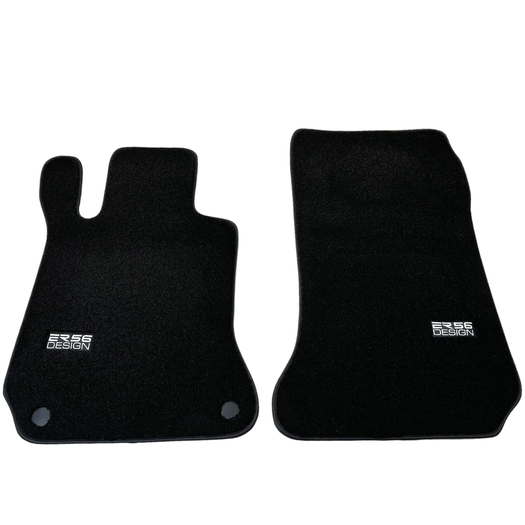 Black Luxury Floor Mats For Mercedes Benz A-Class W168 (1997-2004) | ER56 Design - AutoWin