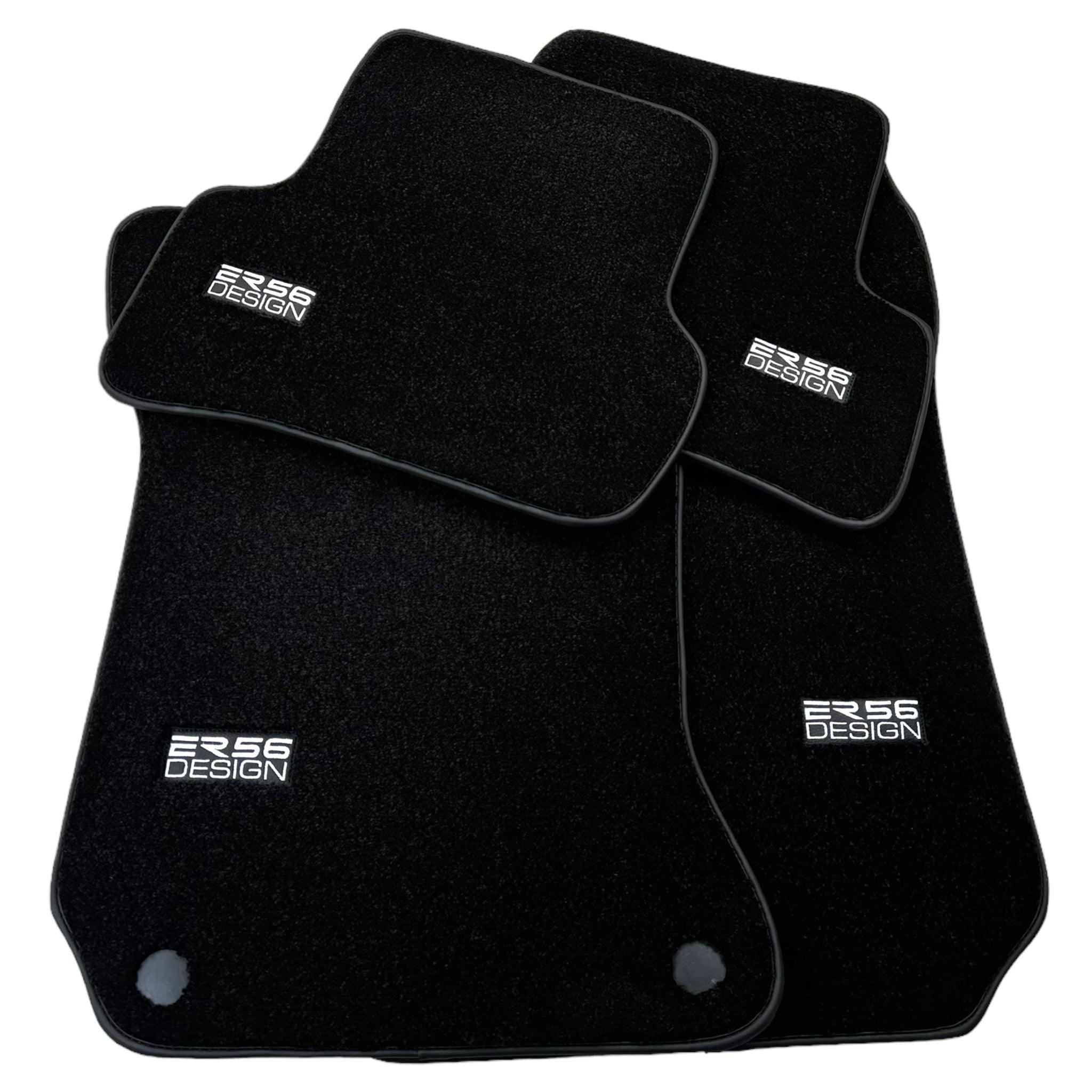Black Luxury Floor Mats For Mercedes Benz GLK-Class X204 (2008-2012) | ER56 Design - AutoWin