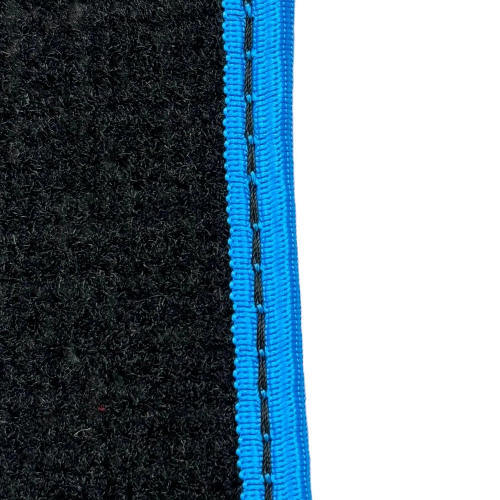 Black Mats For BMW 1 Series F21 3-door Hatchback | Sky Blue Trim - AutoWin