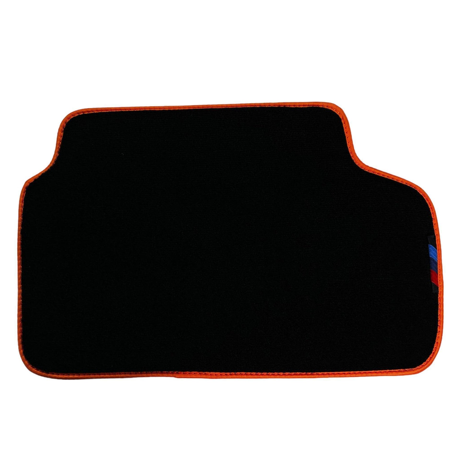Black Mats For BMW 2 Series F23 Convertible | Orange Trim - AutoWin