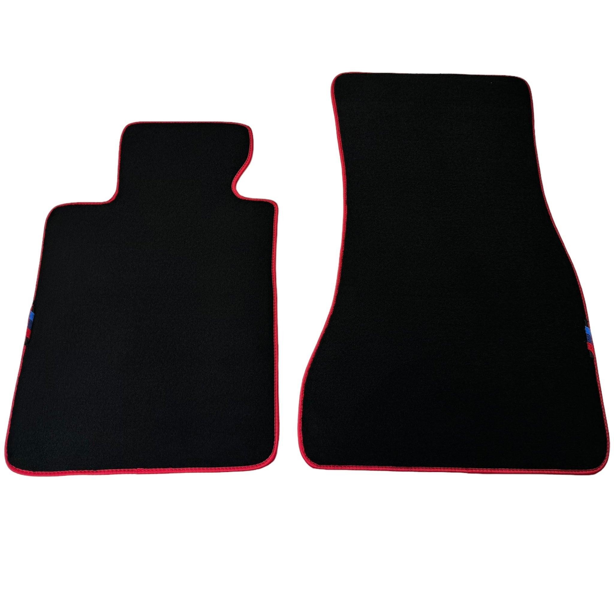 Black Mats For BMW 8 Series E31 2-door Coupe | Red Trim - AutoWin