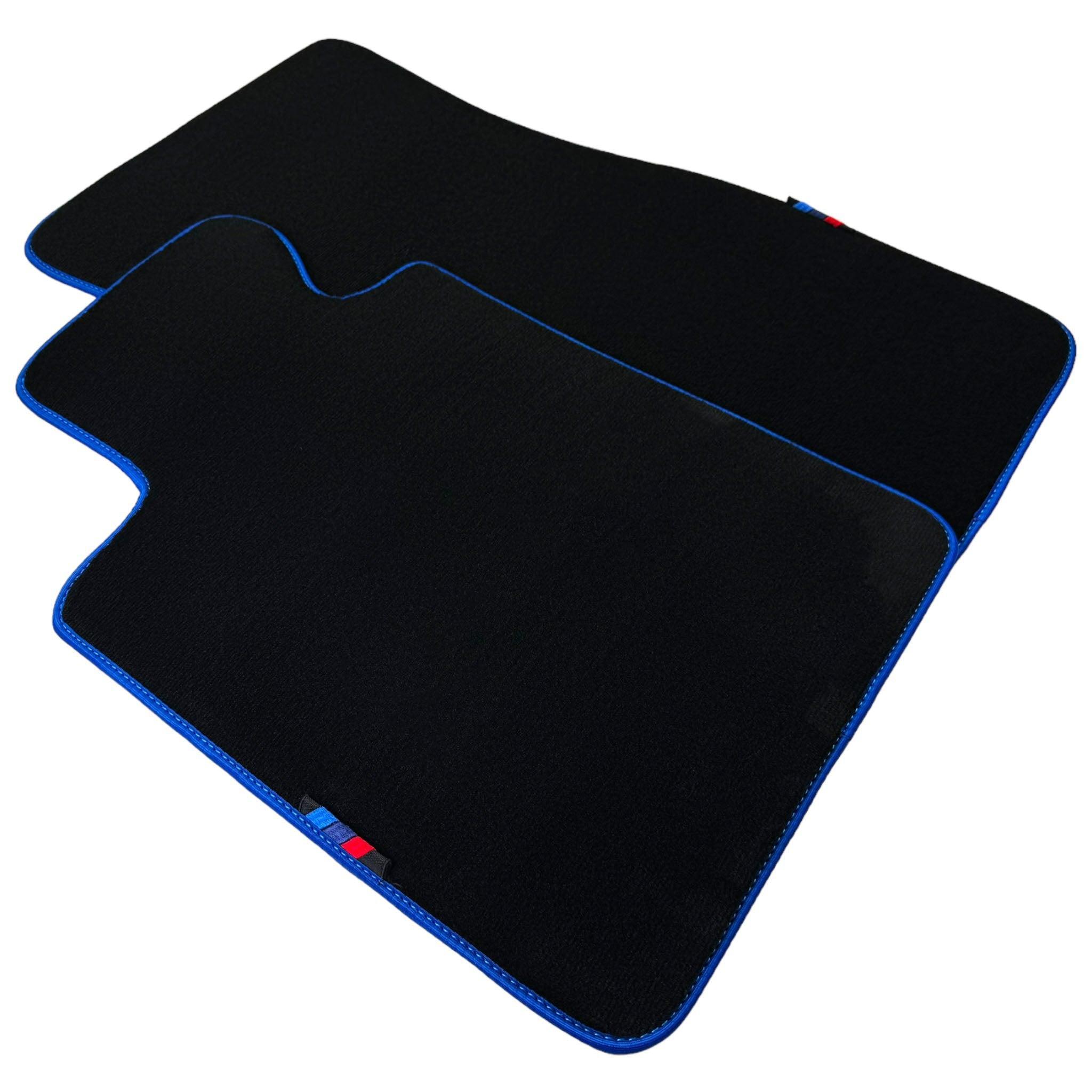 Black Mats For BMW iX1 - U11 SUV | Blue Trim - AutoWin