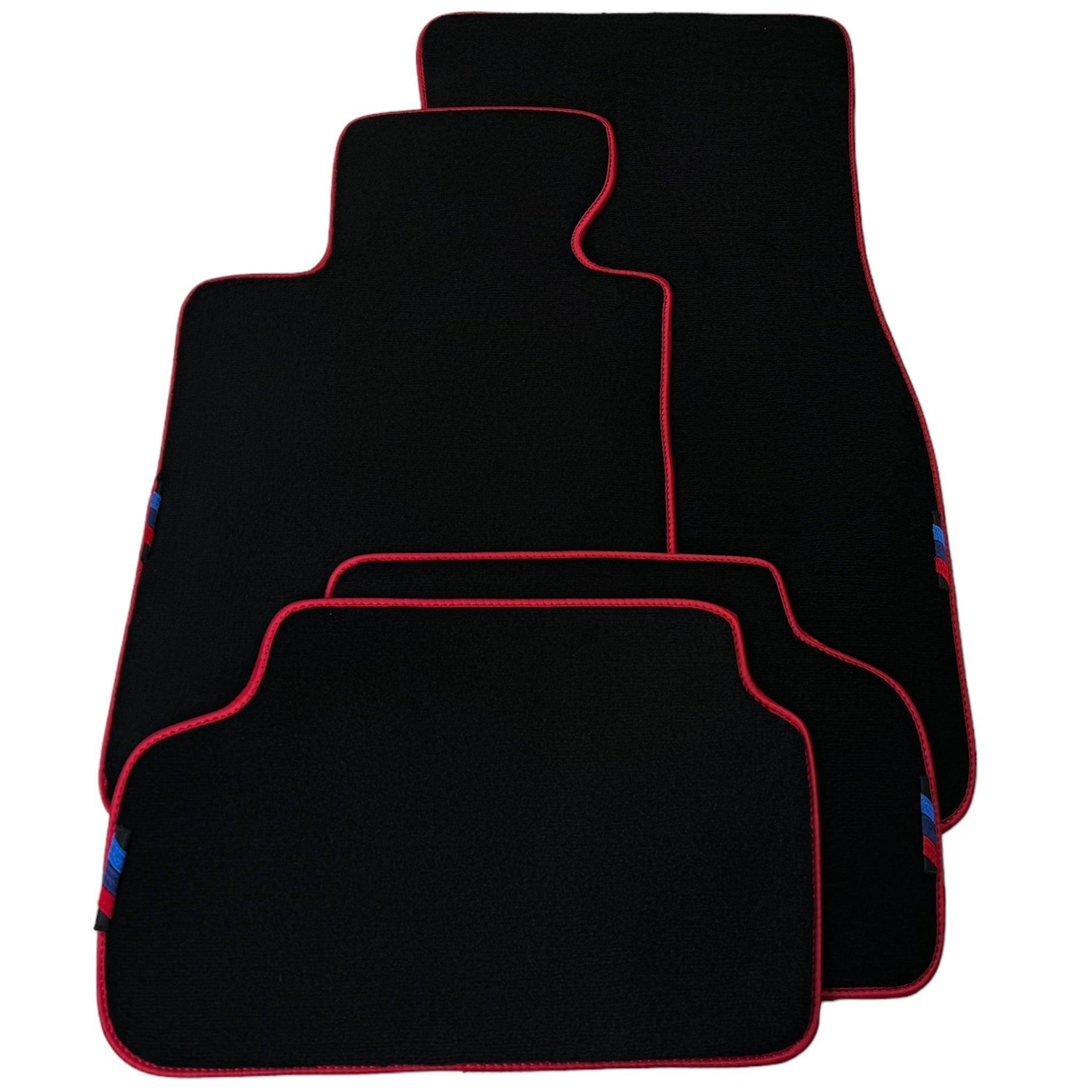 Black Mats For BMW X3 - E83 SUV | Red Trim - AutoWin