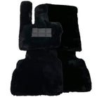 Black Sheepskin Floor Mats For Mercedes Benz S-Class W220 (1998-2005) Short Wheelbase | ER56 Design - AutoWin
