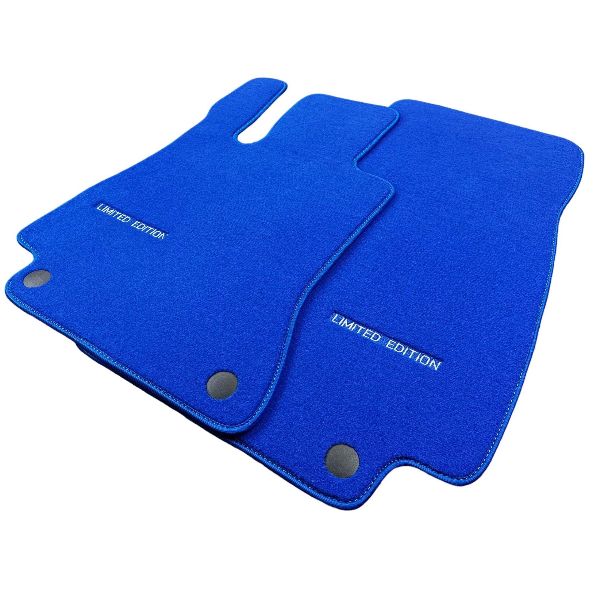 Blue Floor Mats For Mercedes Benz CLK-Class C208 Coupe (1997-2002) | Limited Edition - AutoWin