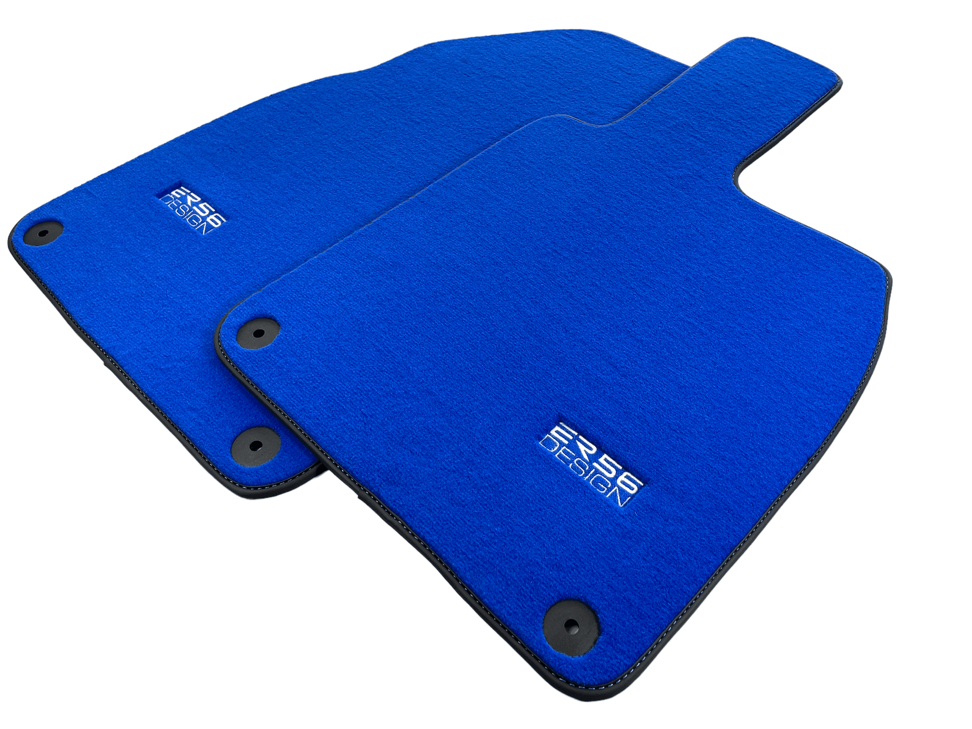 Blue Floor Mats for Porsche 718 Boxster 2016-2023 ER56 Design - AutoWin