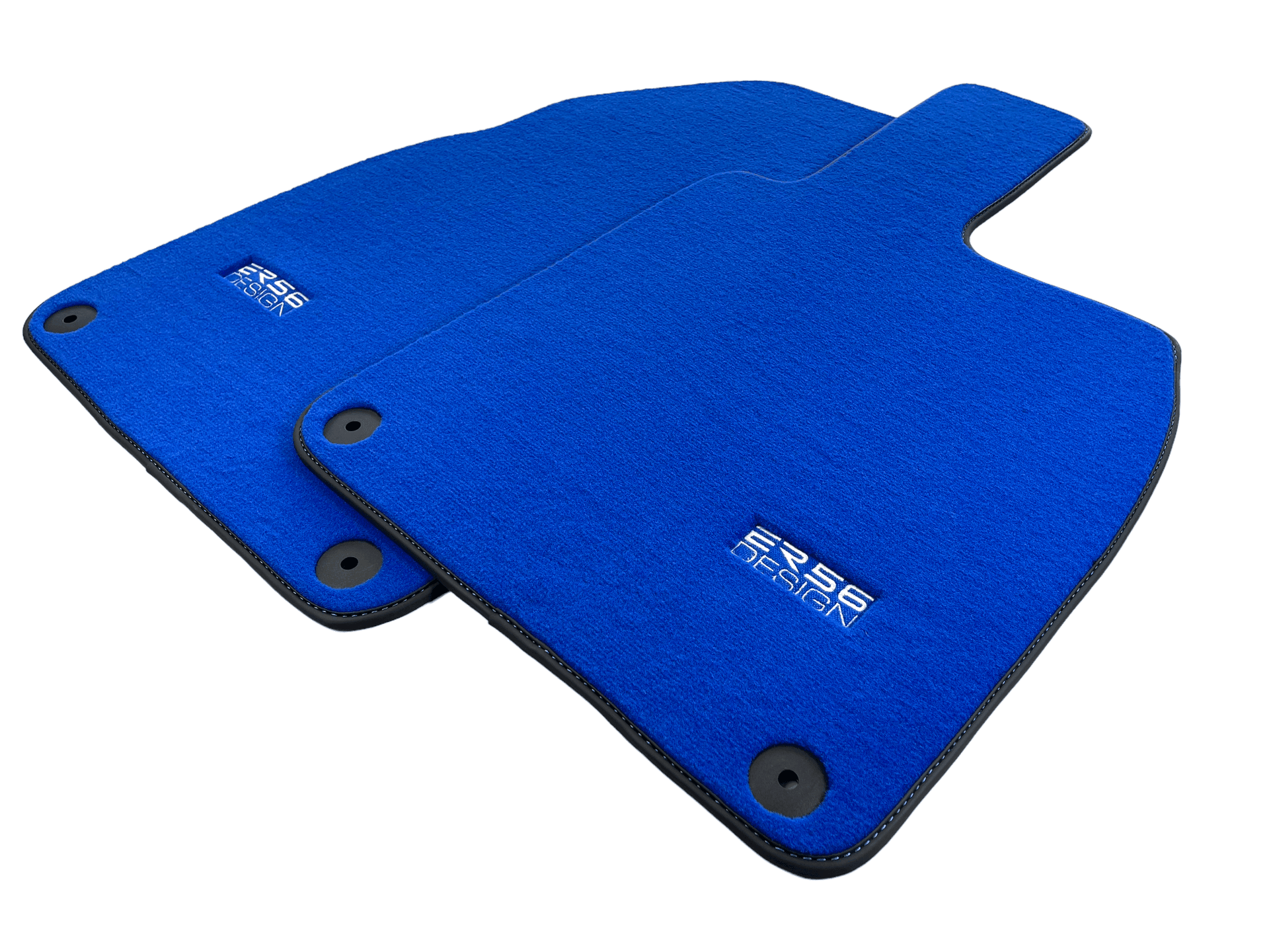 Blue Floor Mats for Porsche 718 Boxster 2016-2023 ER56 Design - AutoWin