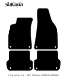 Dark Blue Floor Mats for Audi A4 - B7 Sedan (2005-2008) | ER56 Design - AutoWin