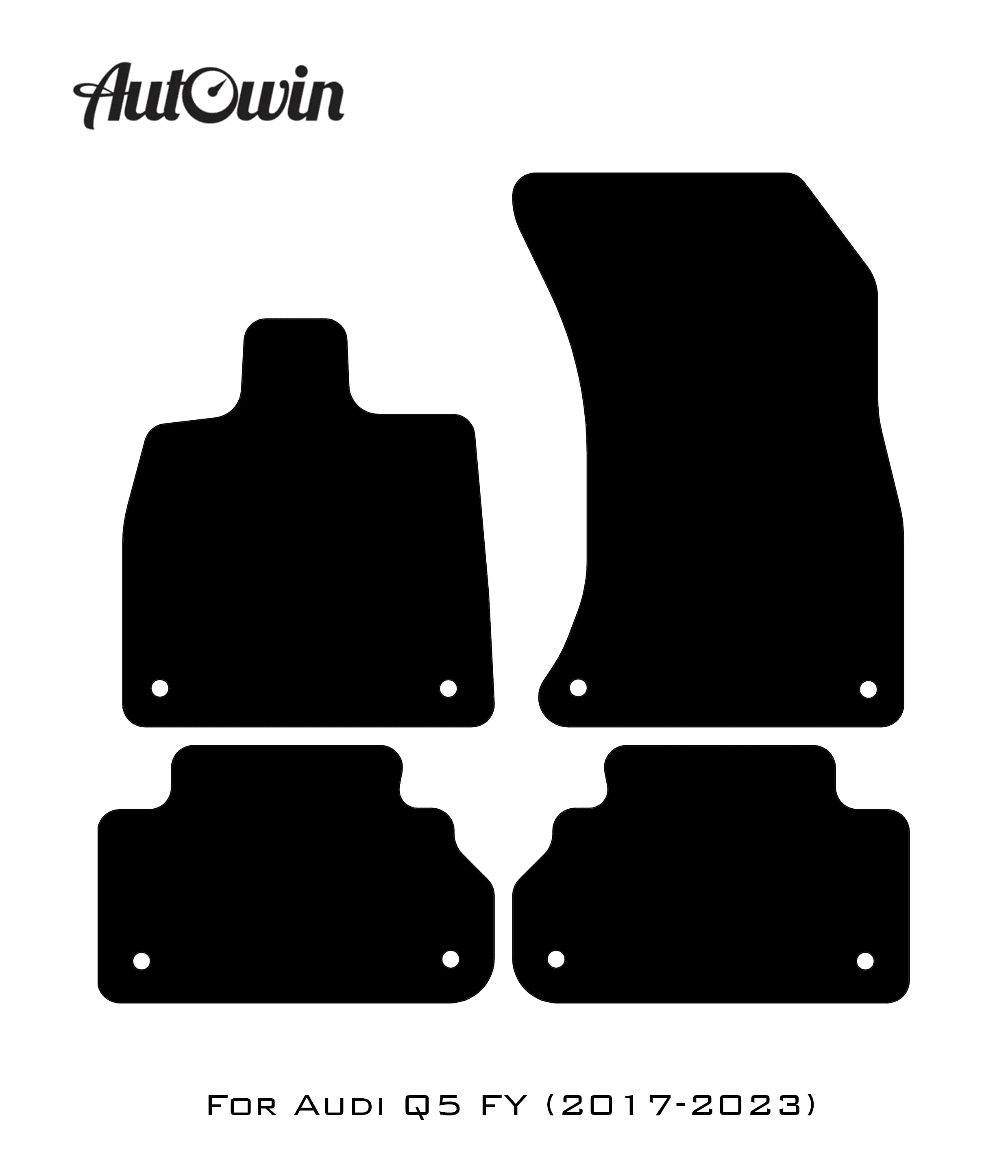 Dark Blue Floor Mats for Audi Q5 FY (2017-2023) | ER56 Design - AutoWin