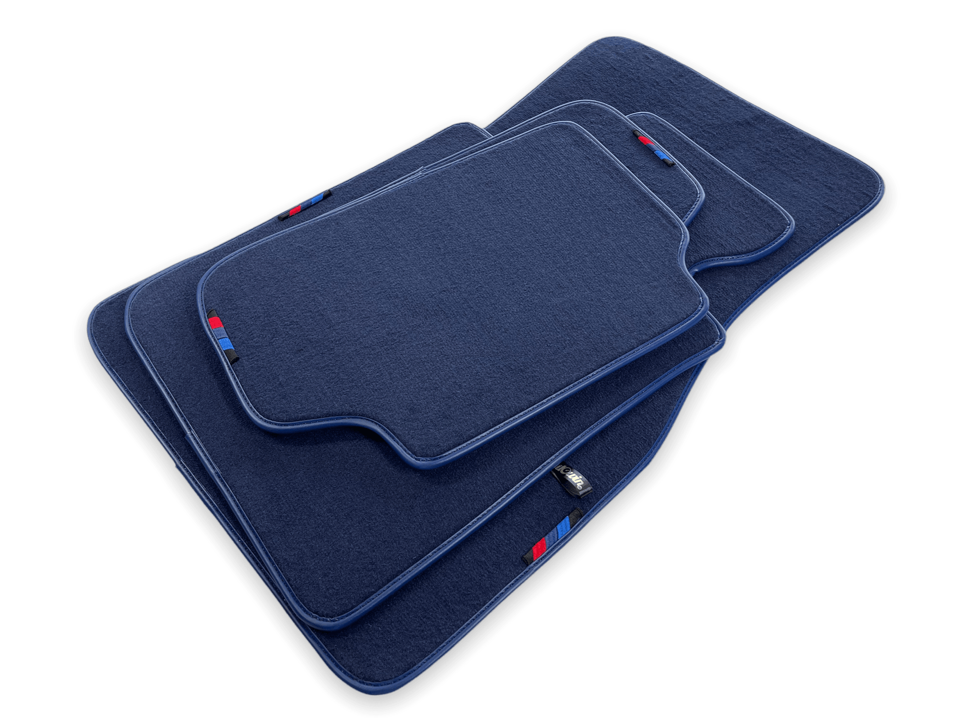 Dark Blue Floor Mats For BMW 7 Series G12 With M Package - AutoWin