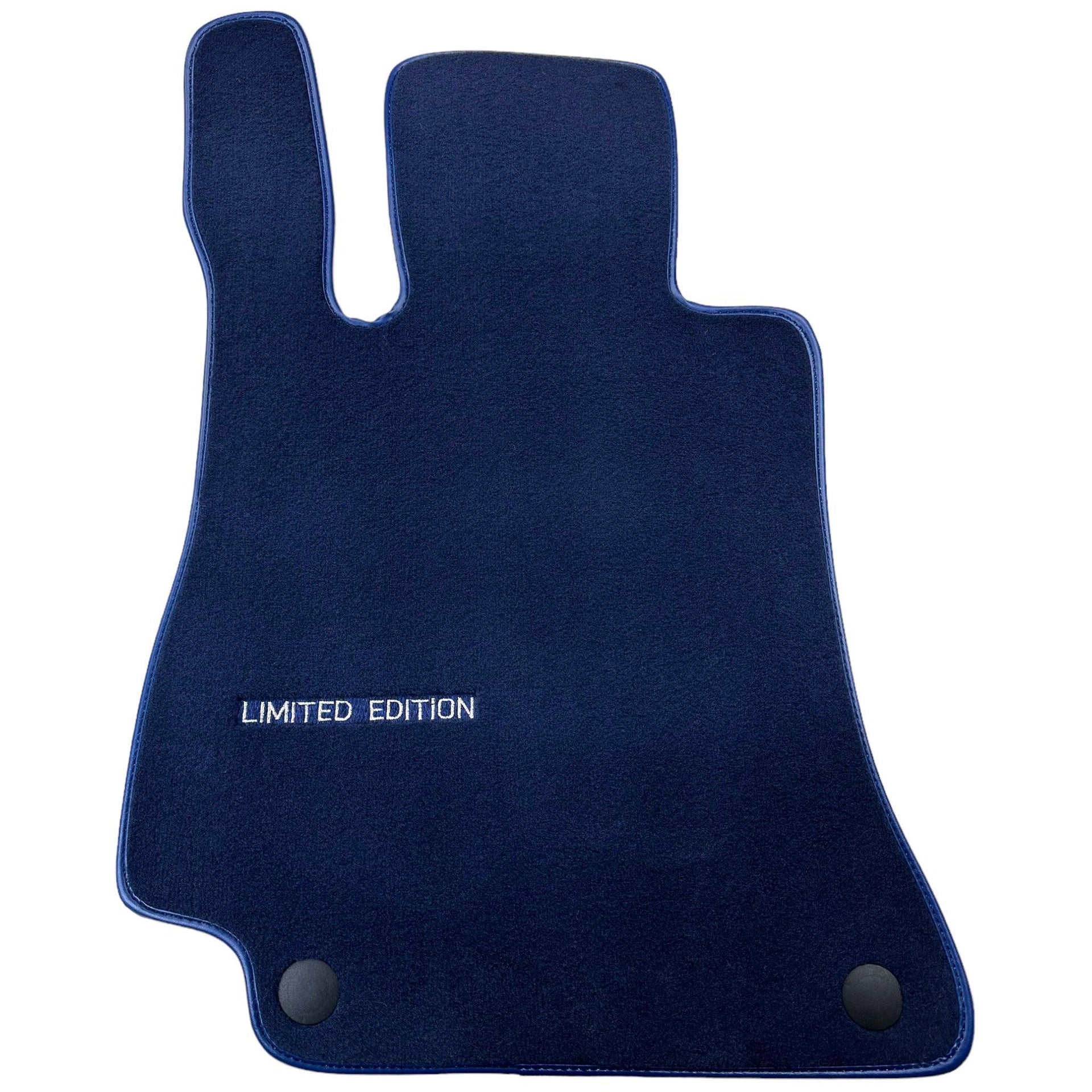 Dark Blue Floor Mats For Mercedes Benz S-Class C126 Coupe (1981-1991) | Limited Edition - AutoWin