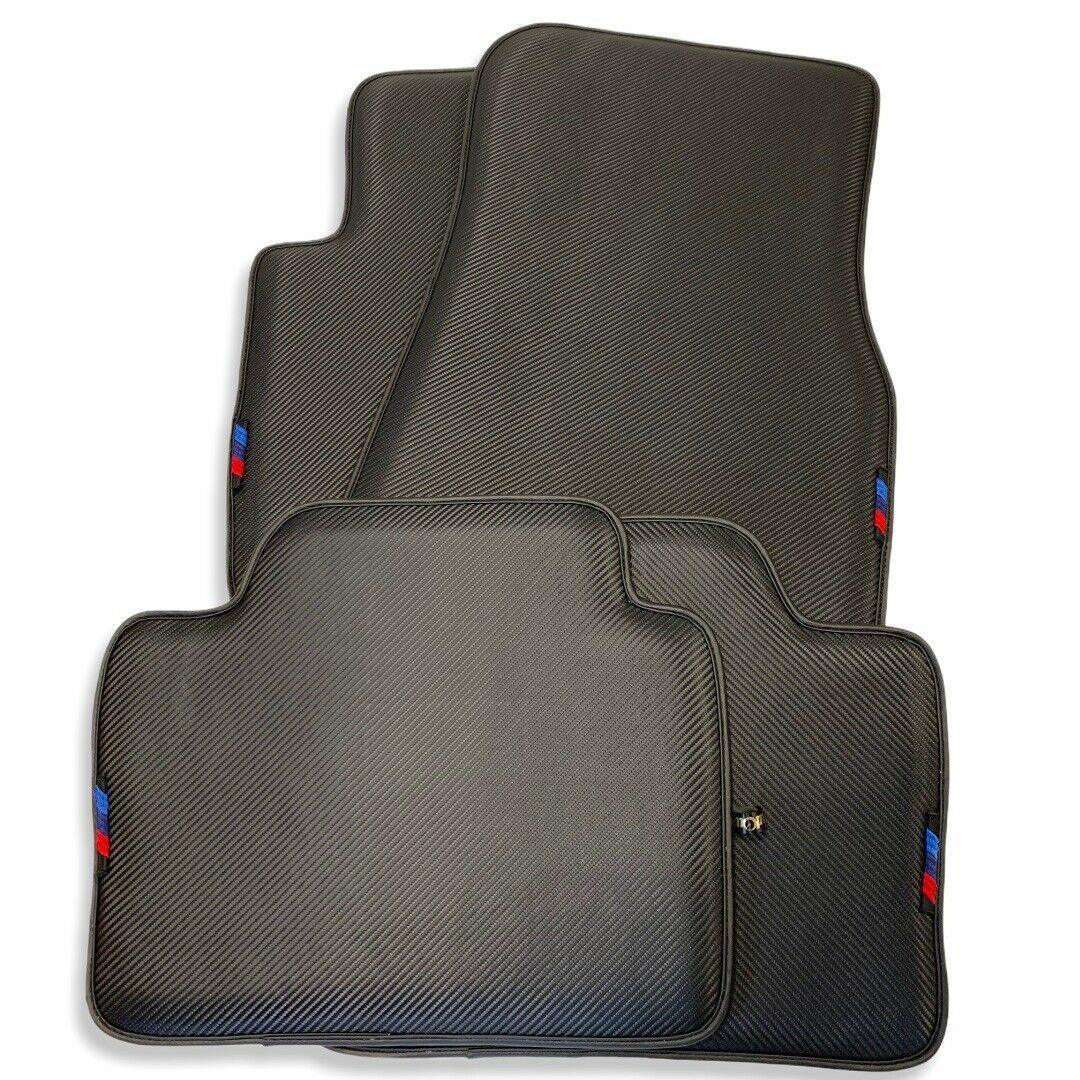Floor Mats For BMW 1 Series E88 Convertible Autowin Brand Carbon Fiber Leather - AutoWin