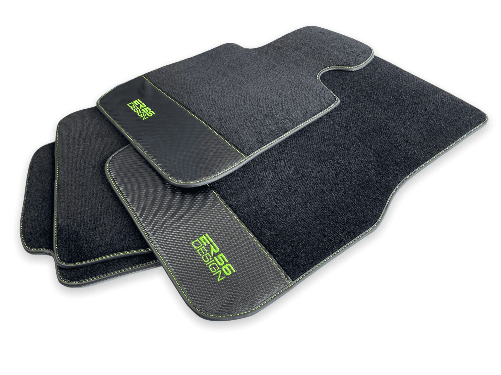 Floor Mats For BMW 1 Series E88 Convertible Carbon Leather Er56 Design - AutoWin