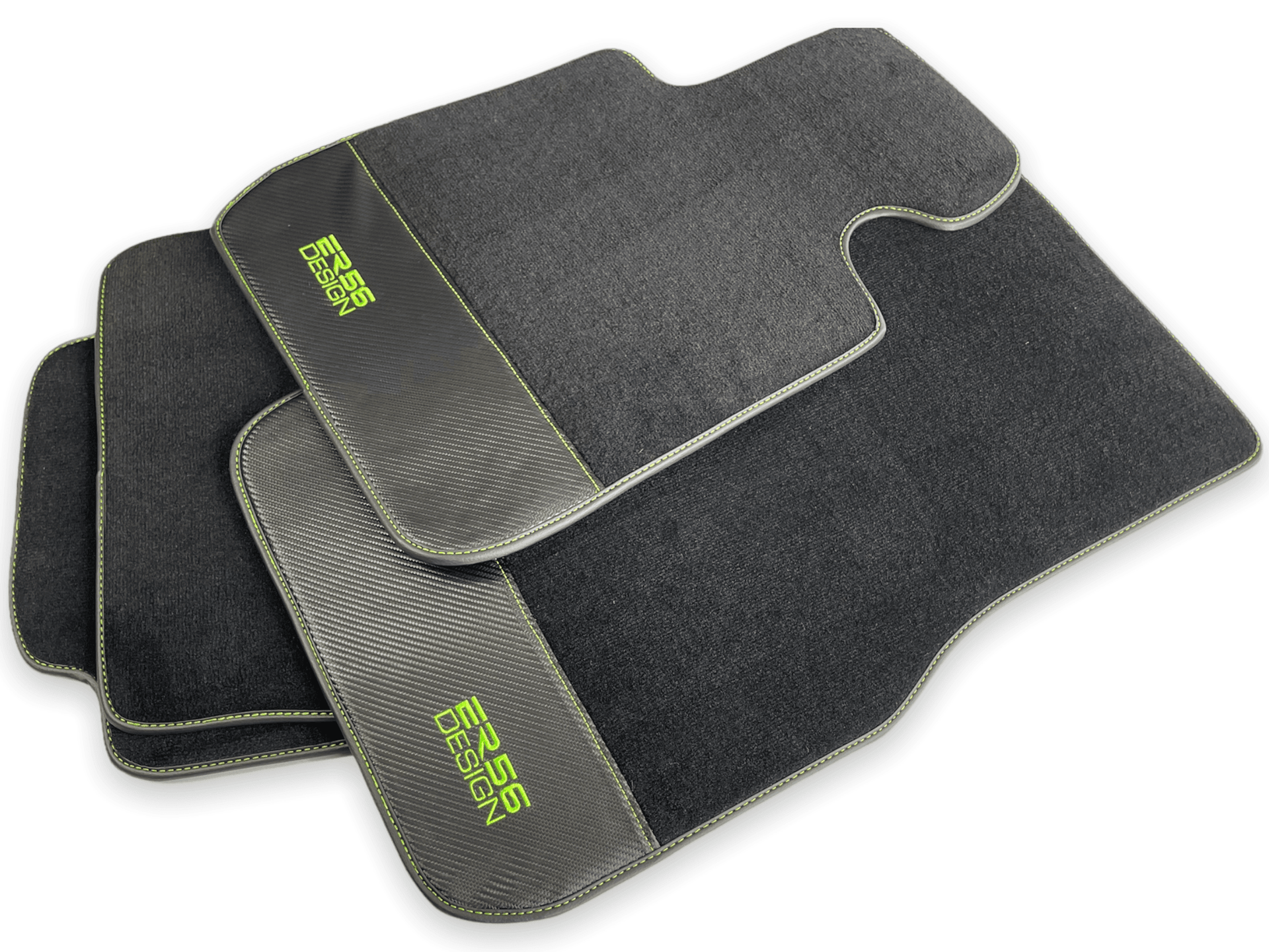 Floor Mats For BMW 2 Series G42 2-door Coupe Carbon Leather Er56 Design - AutoWin