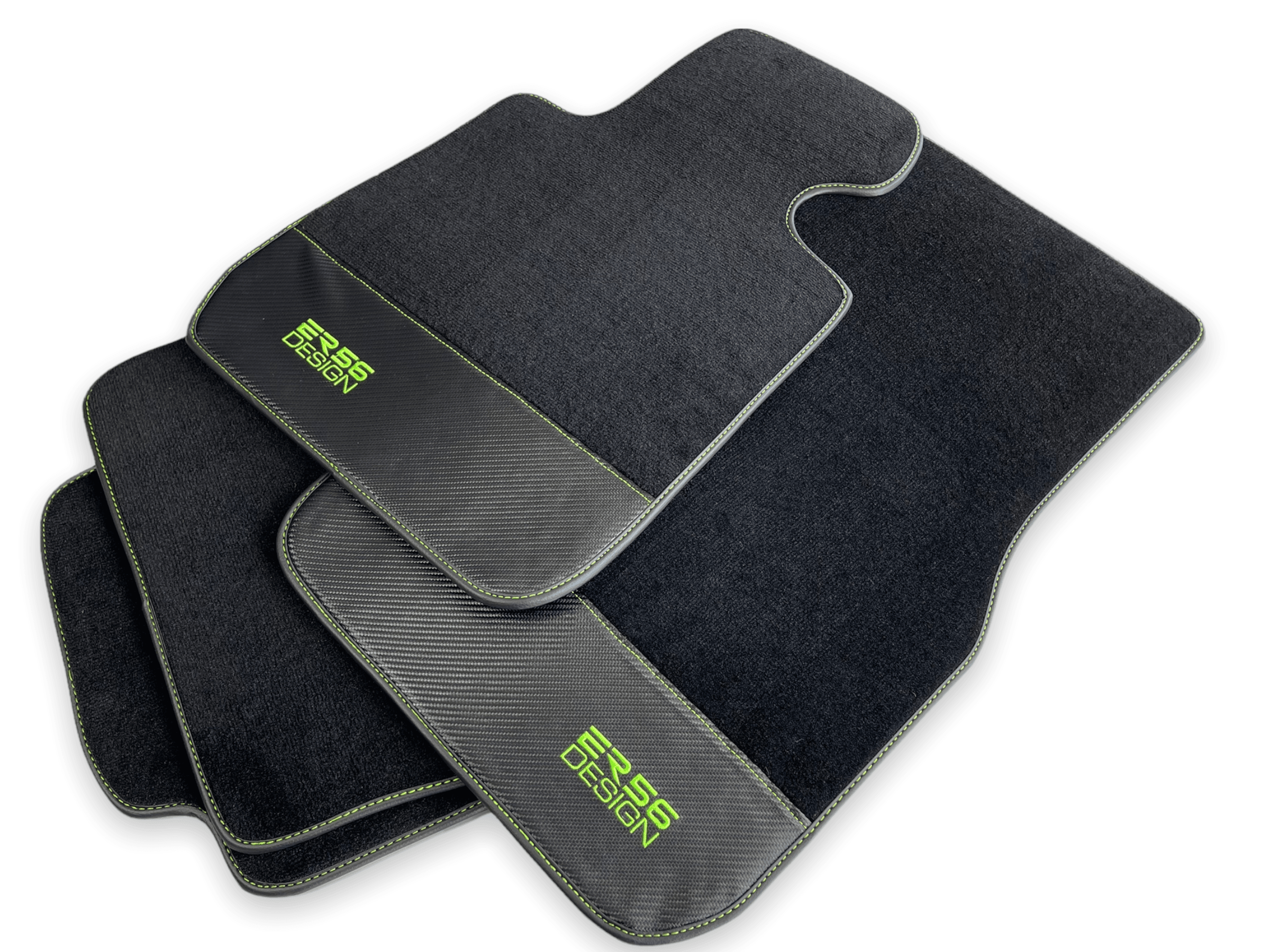 Floor Mats For BMW 3 Series E92 Lci Carbon Leather Er56 Design - AutoWin