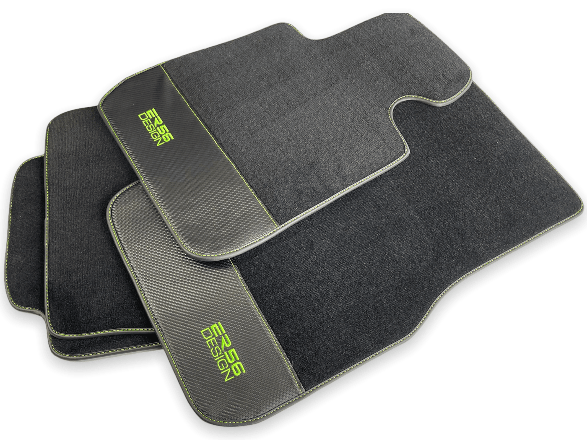 Floor Mats For BMW 5 Series F07 GT Carbon Leather Er56 Design - AutoWin