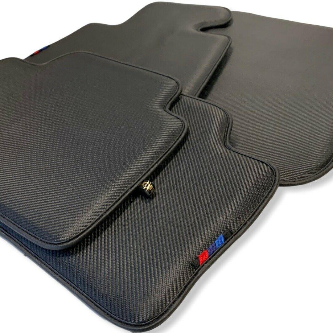 Floor Mats For BMW 6 Series F13 2-door Coupe Autowin Brand Carbon Fiber Leather - AutoWin
